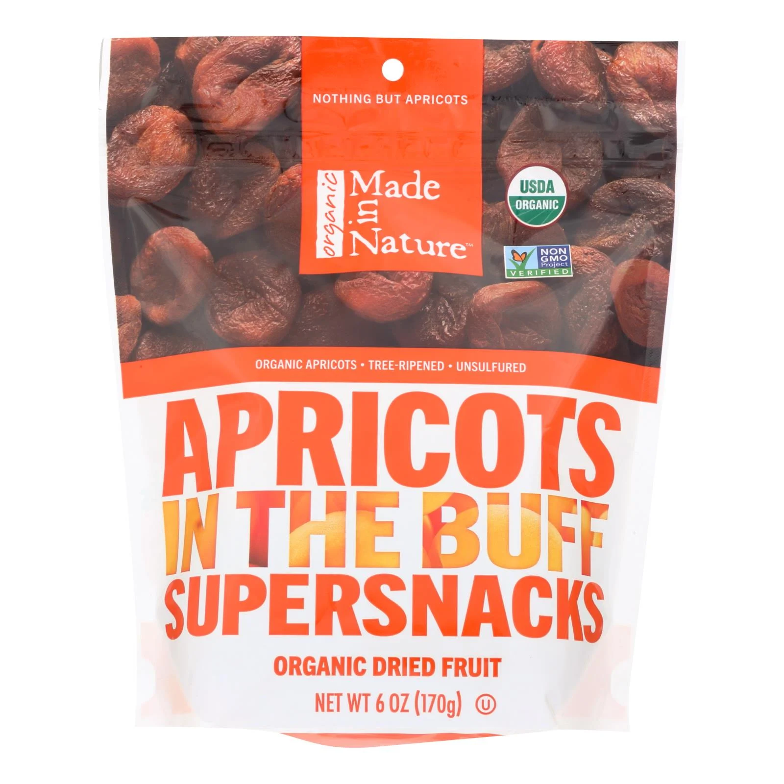 Made In Nature Apricots Organic Dried Fruit - Case of 6 - 6 Ounce