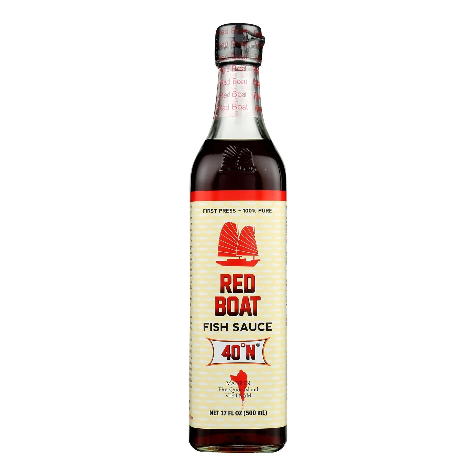 Red Boat Fish Sauce's Primary Ingredient - Case of 12 - 17 Ounce