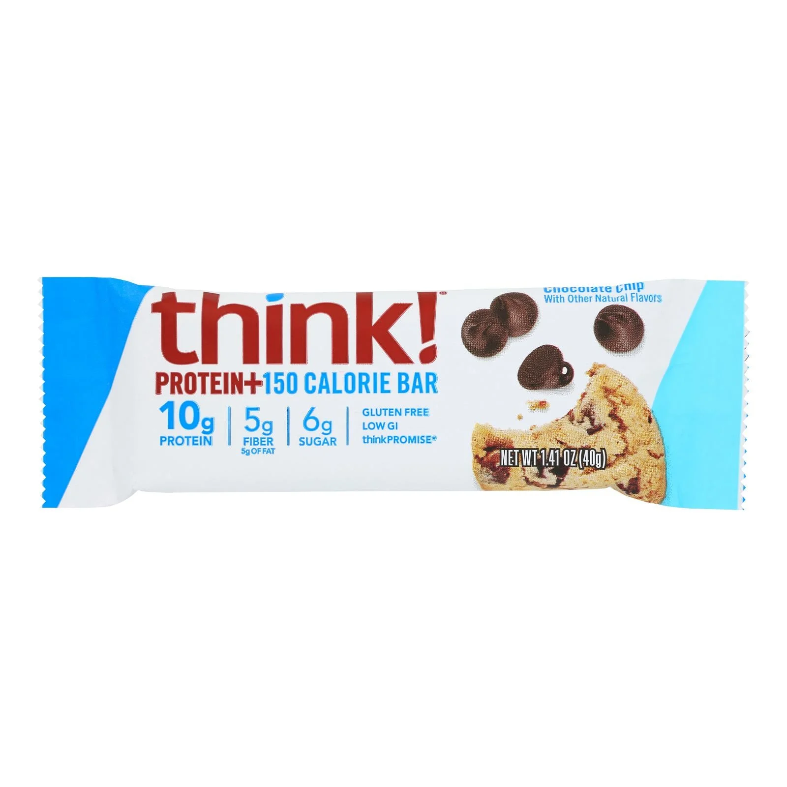 Think! - Bar Protein/150 Calorie Chocolate Chip - Case of 10-1.41 Ounce