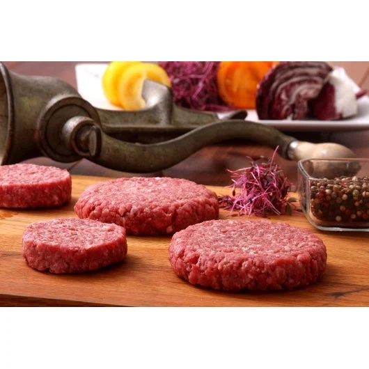 Wagyu Ground Beef Patties Round 2 Ounce Size - 80 Per Case.