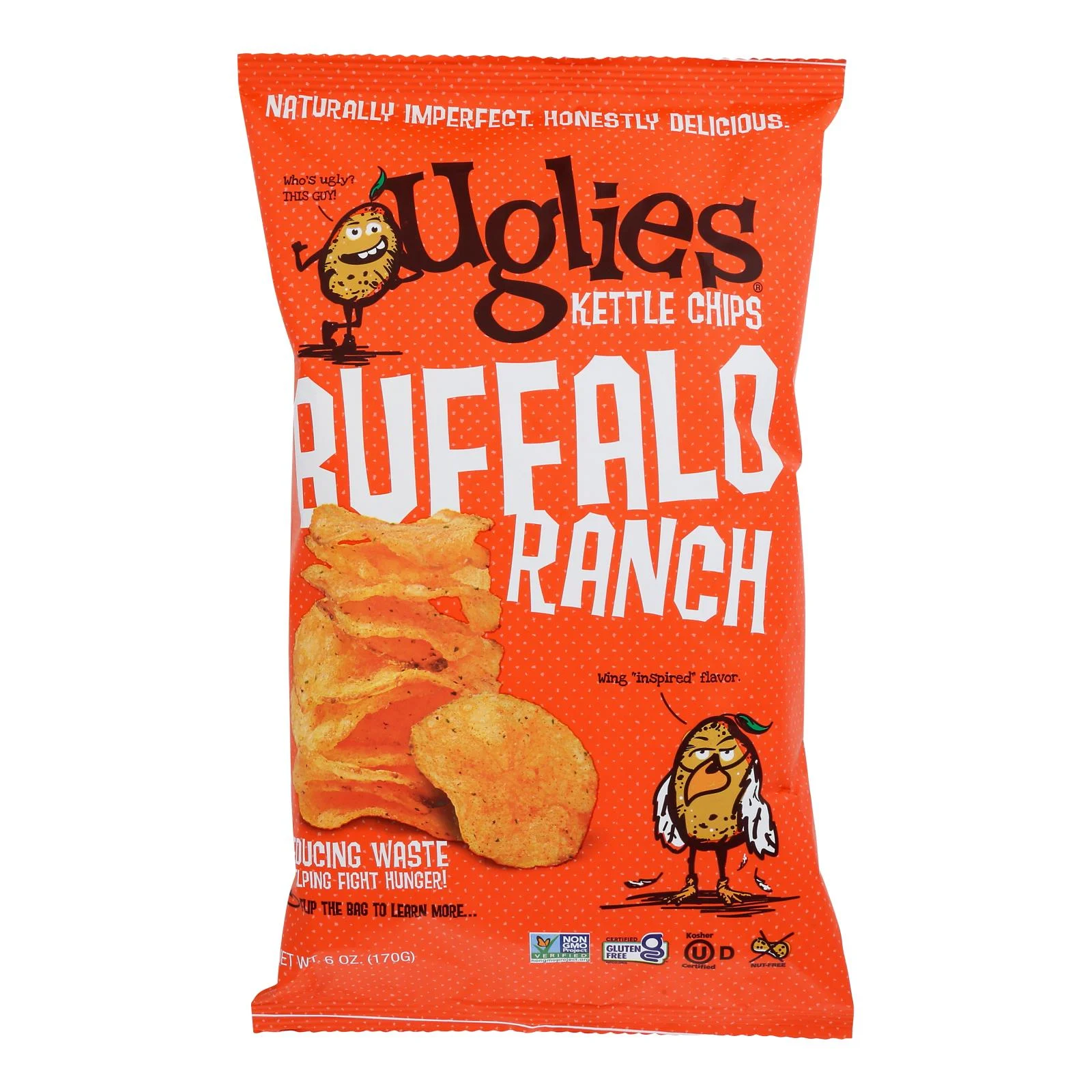 Uglies - Pot Chips Buffalo Ranch - Case of 12-6 Ounce