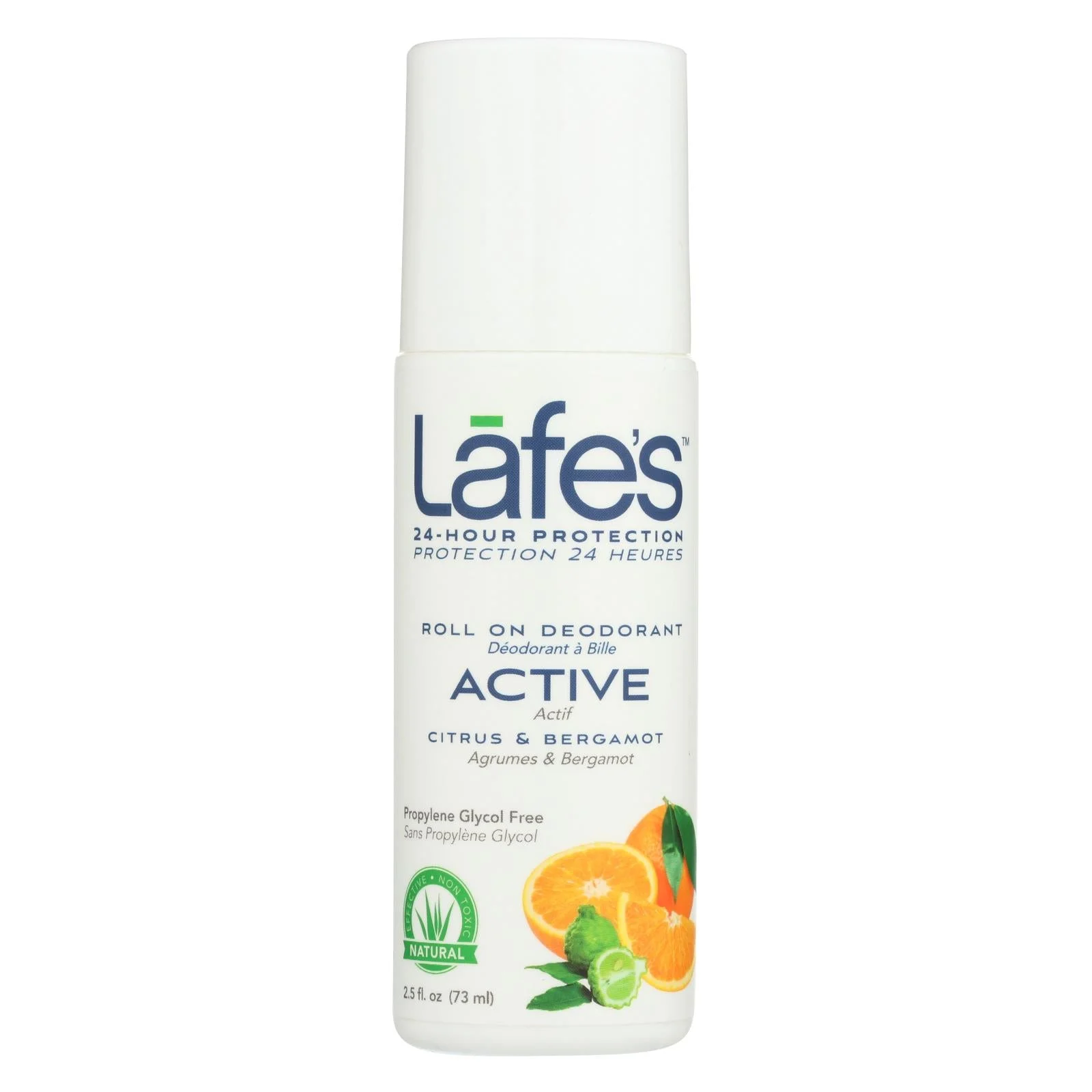 Lafe's Citrus And Bergamot Active Roll-On Deodorant - 1 Each - 2.5 Fluid Ounce