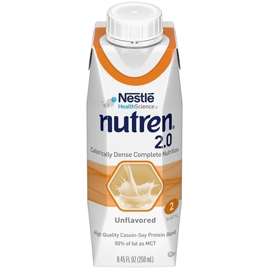 Nestle Nutren 2.0 Malnutrition Rtd Calorically Dense Liquid Formula, 8.45 Fluid Ounce, 24 Per Case
