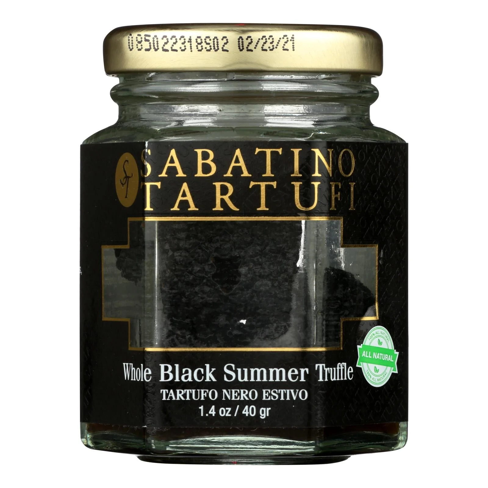 Sabatino Pronto Sabatino Tartufi, Whole Black Summer Truffle - Case of 6 - 1.4 Ounce