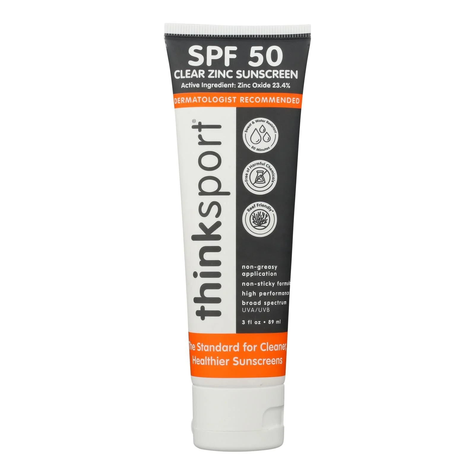 Thinksport - Snscrn Clear Zinc SPF50 - 1 Each -3 Fluid Ounce
