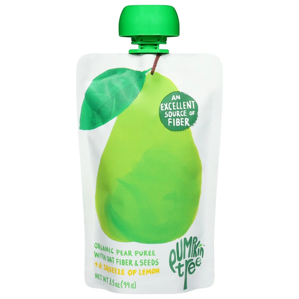 Pumpkin Tree Organic - Oats Sd Organic Pear Lemon - Case of 10-3.5 OZ
