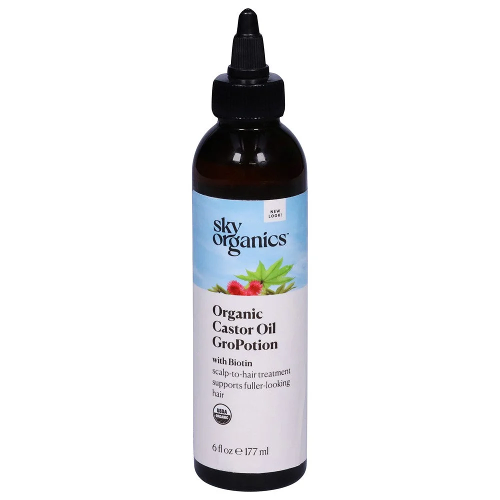 Sky Organics - Castor Oil Organic Gropotion - EA of 1-6 OZ