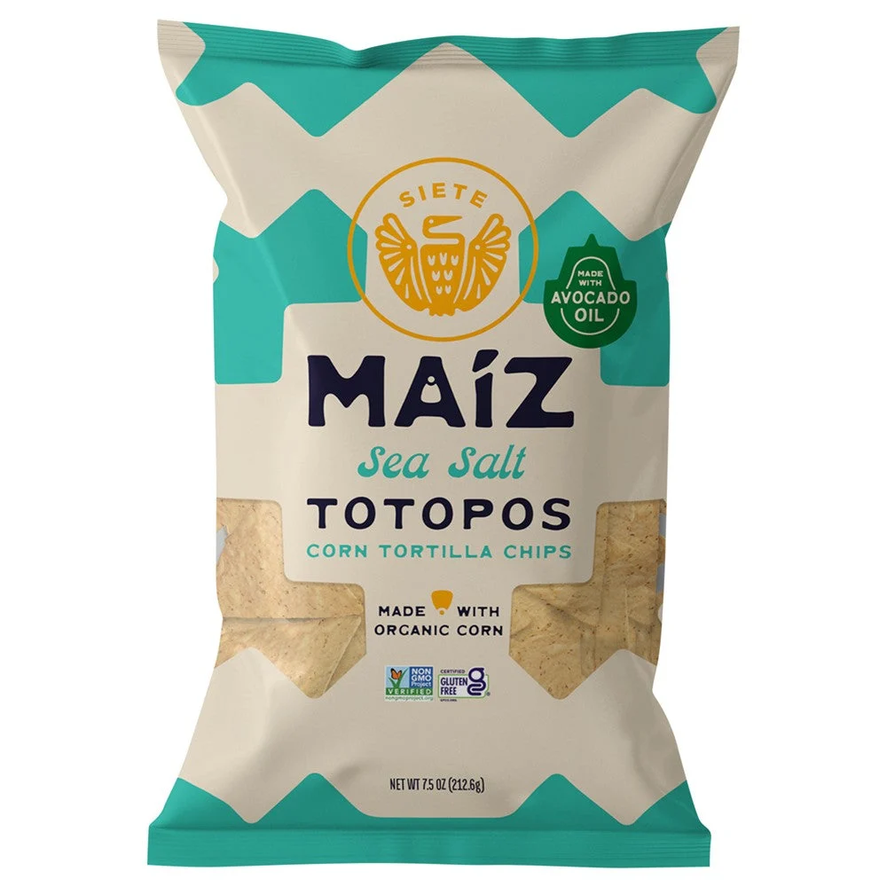 Siete - Tort Chip Og3 Corn Seasalt - Case of 6-7.5 OZ