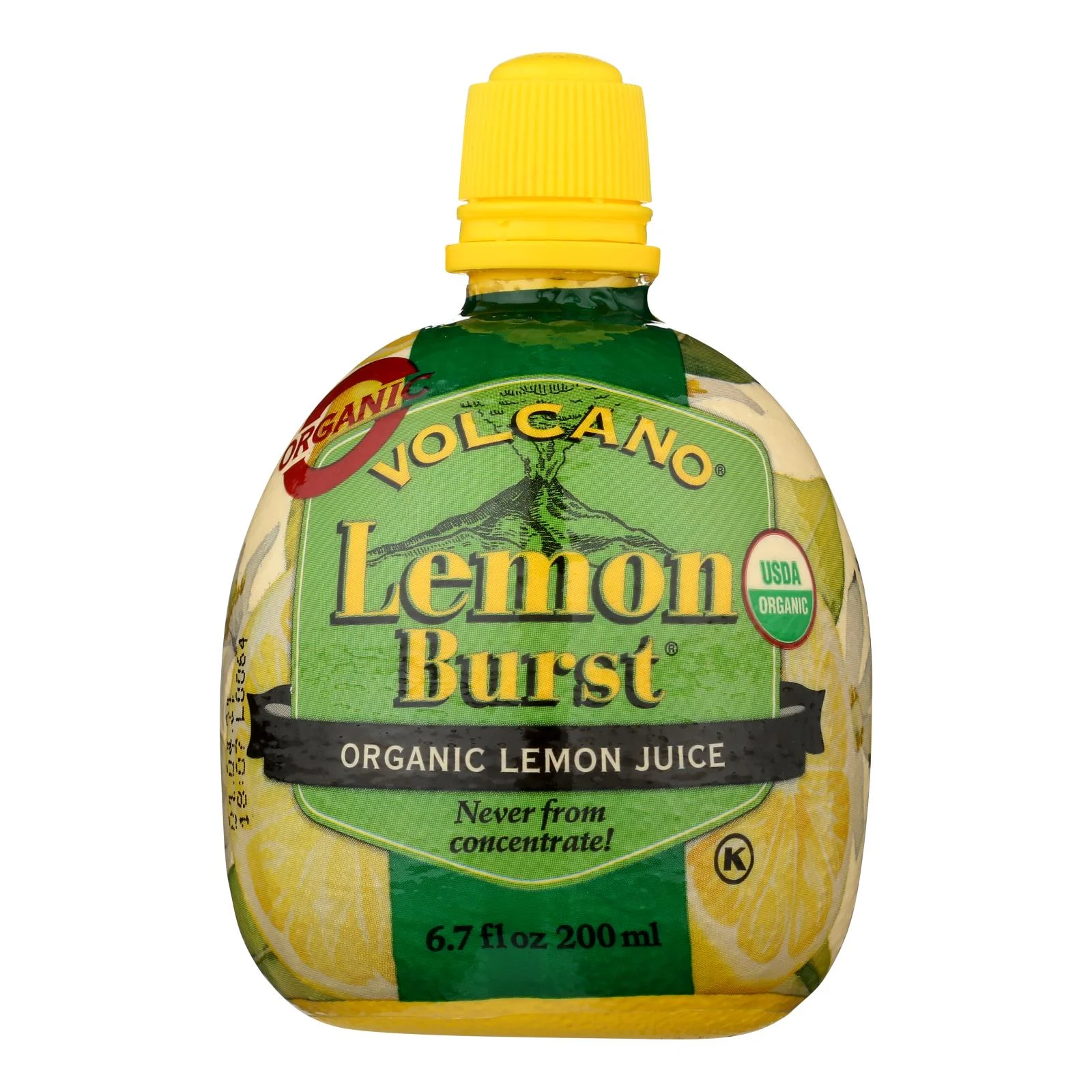 Volcano Lemon Burst Juice - Case of 12 - 6.7 Ounce