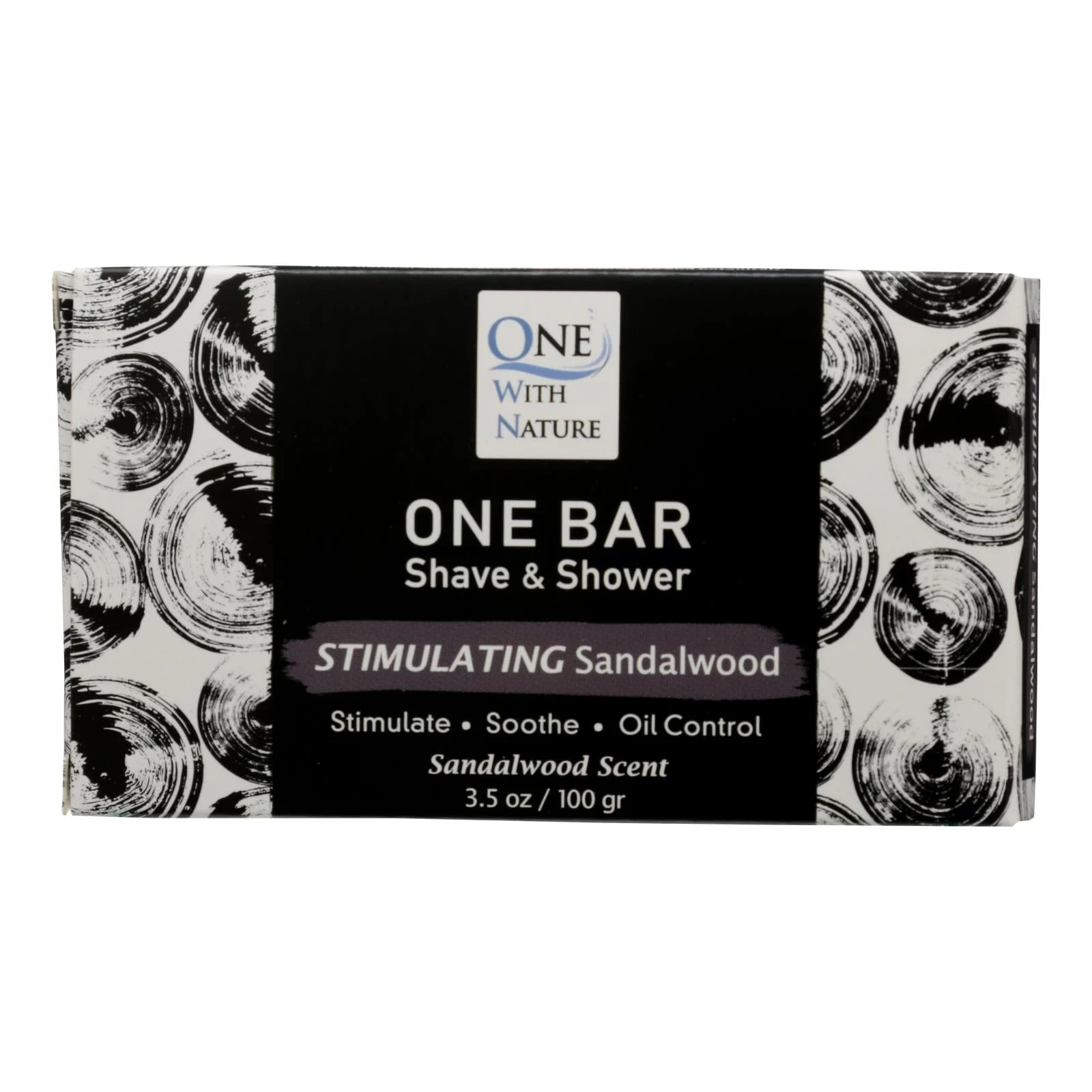 One With Nature - One Bar Stimulating Sndlwd - Case of 3-3.5 Ounce