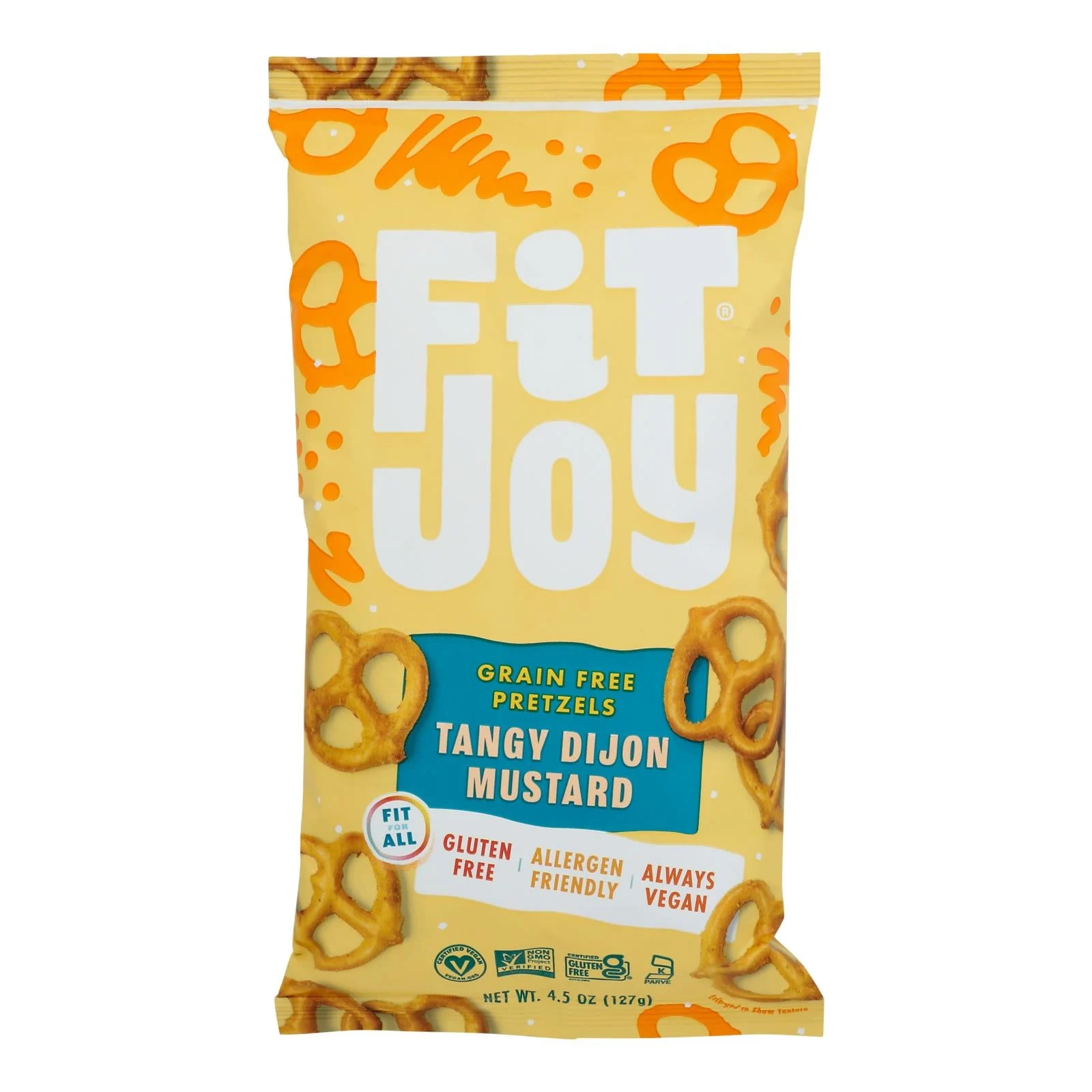 Fitjoy - Pretzels Green Fr Honey Mstrd - Case of 12-4.5 Ounce