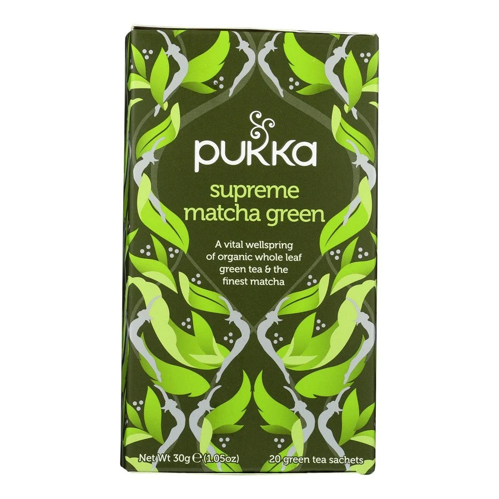 Pukka - Tea Organic Supreme Matcha Green - Case of 4-20 Bags