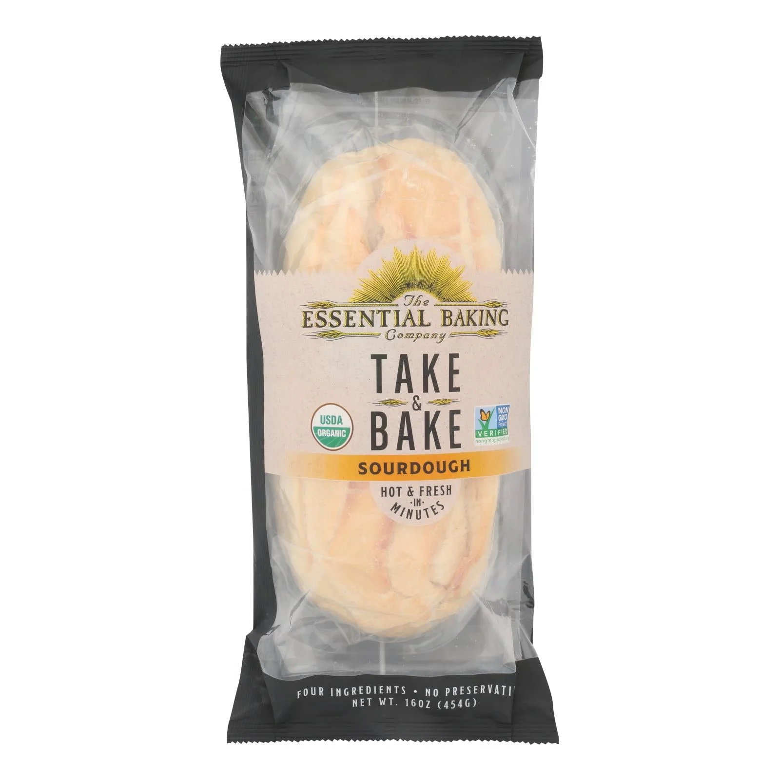Essential Baking Company - Bread Take & Bake Sourdough - Case of 16 - 16 Ounce
