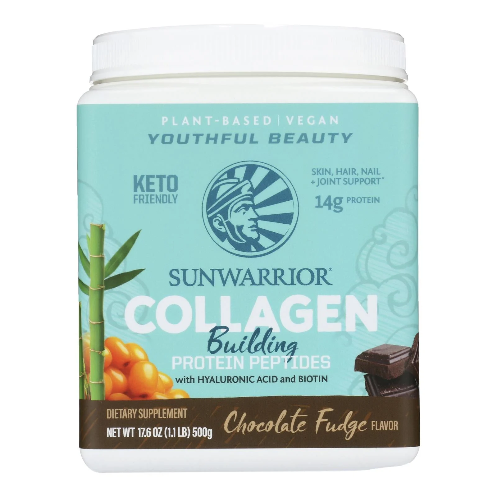Sunwarrior - Collagen Chocolate - 1 Each - 17.6 Ounce