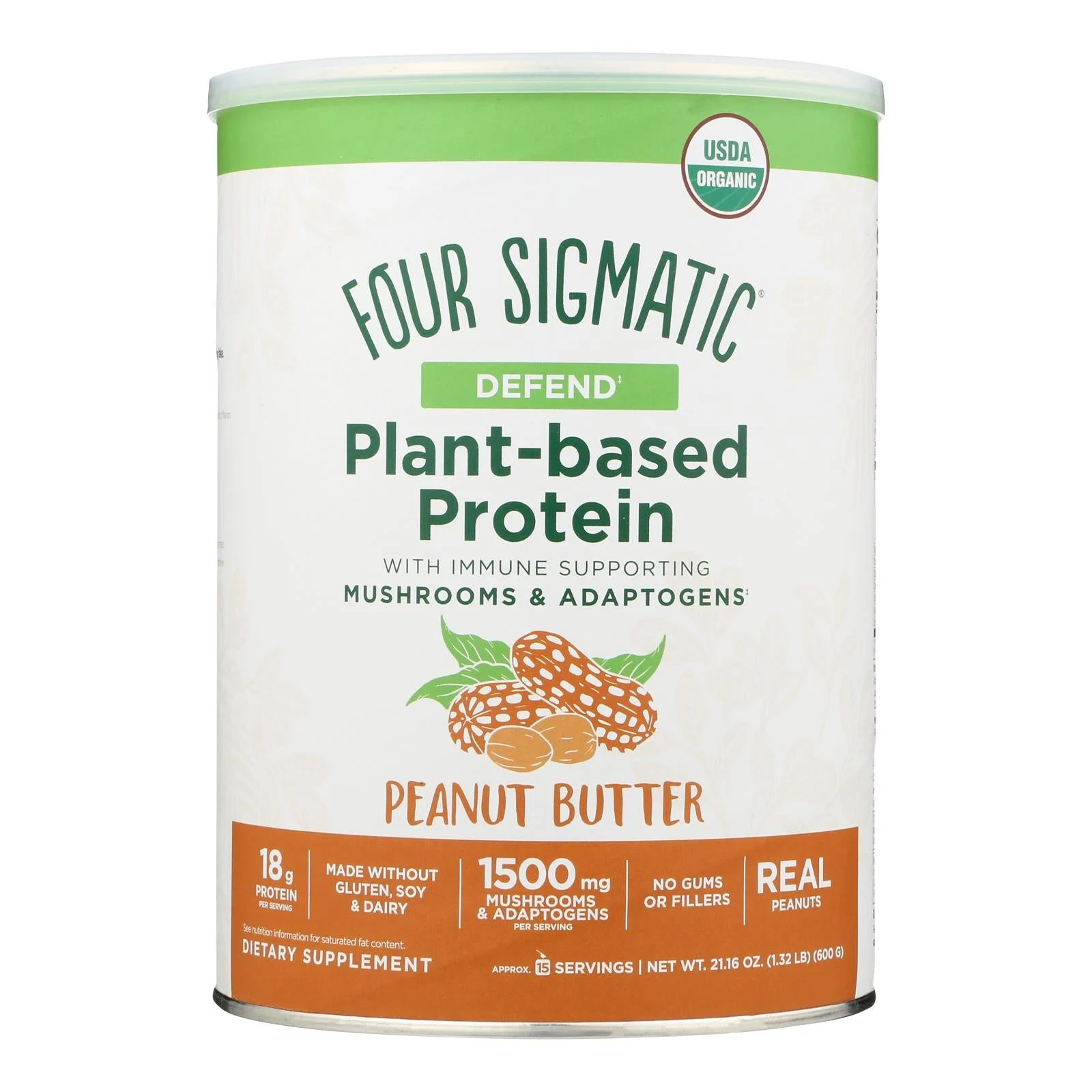 Four Sigmatic - Protein Plnt Bs Peanut Butter - 1 Each-21.16 Ounce