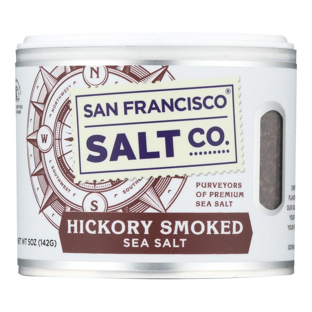 San Francisco Salt Company Hickory Smoked Sea Salt - Case of 6 - 5 OZ