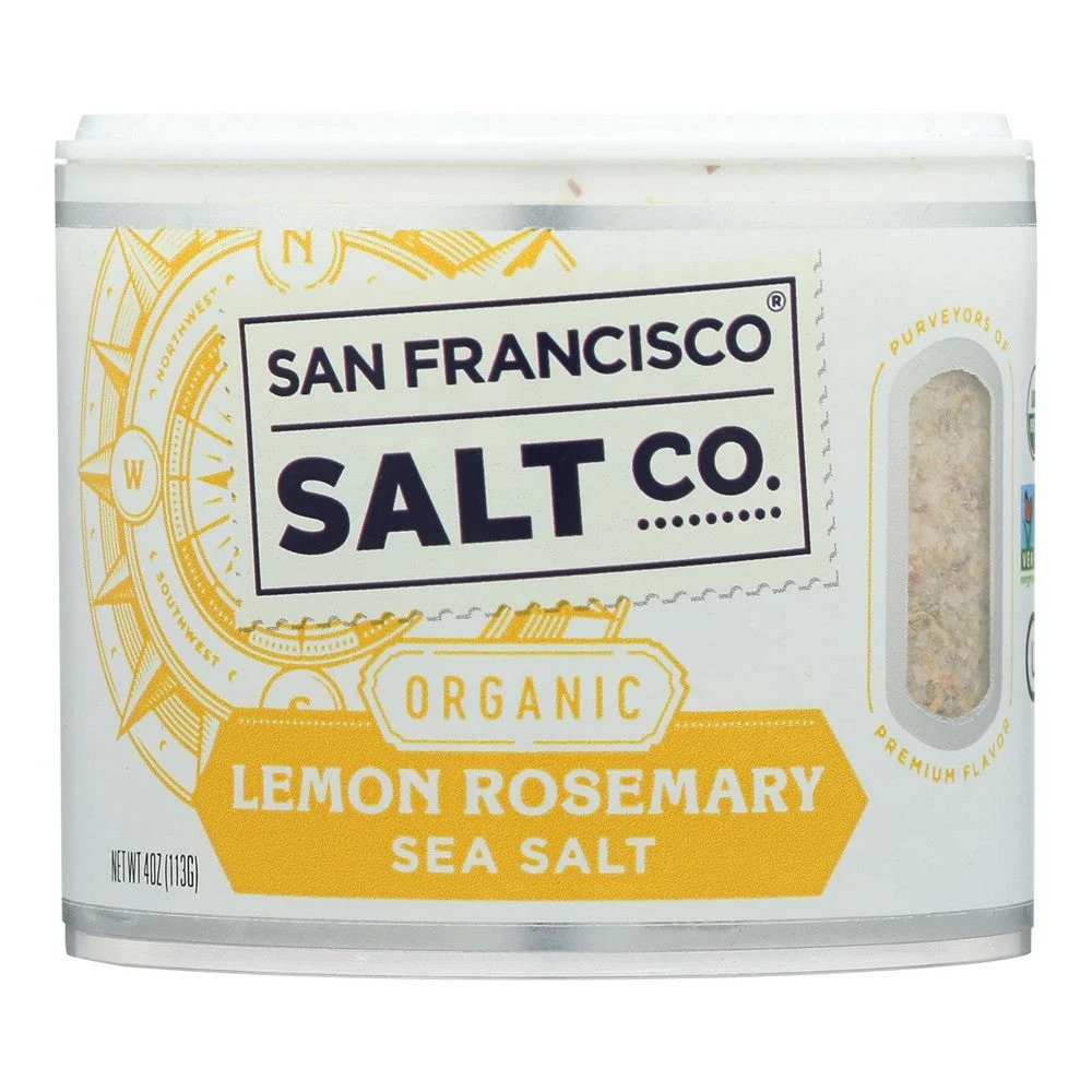 San Francisco Salt Co. - Sea Salt Lemon Rosemary - Case of 6 - 4 OZ