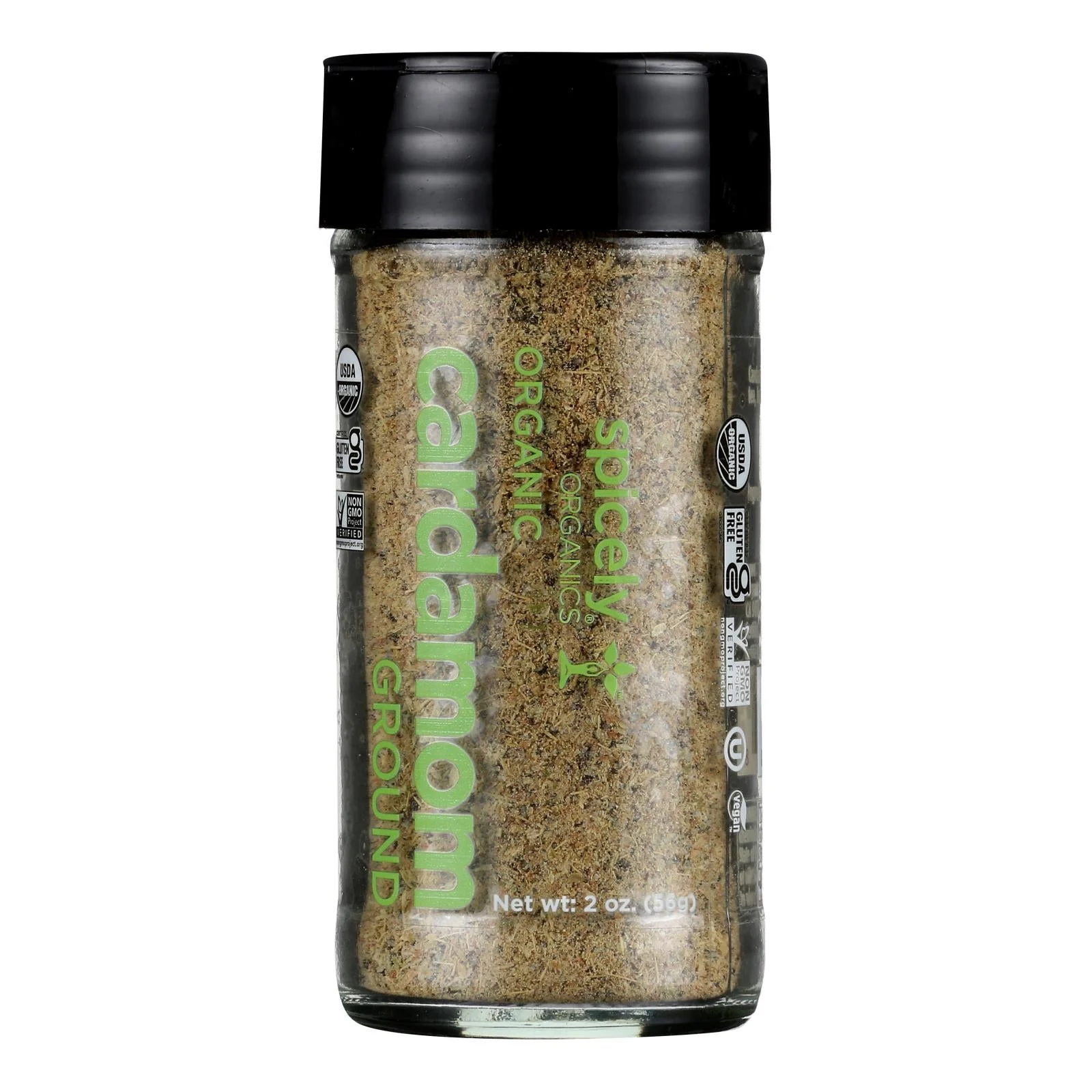 Spicely Organics - Organic Cardamom - Ground - Case of 3 - 2 Ounce.