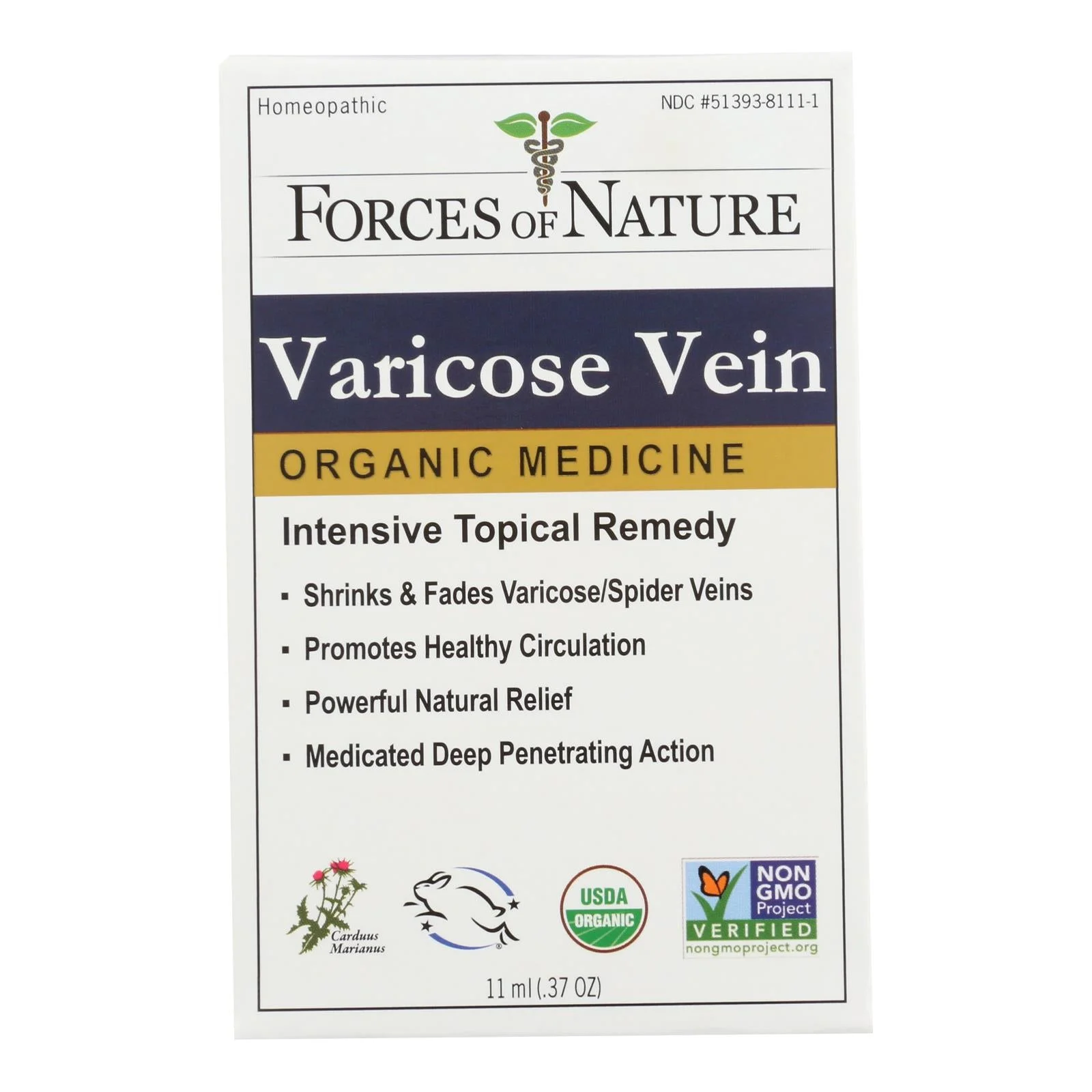 Forces Of Nature - Varicose Vein Control - 1 Each - 11 ML