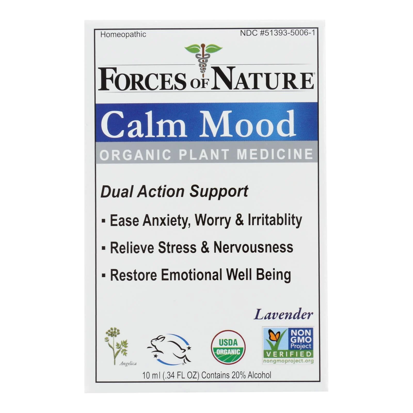 Forces Of Nature - Calm Mood - 1 Each-10 ML