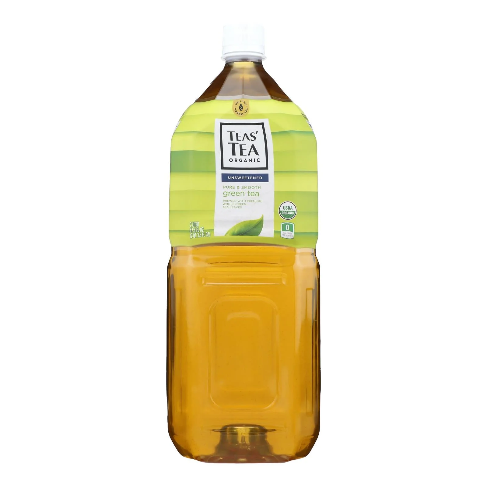 Teas' Tea Unsweetened Pure Green Tea - Case of 6 - 67.6 Fluid Ounce