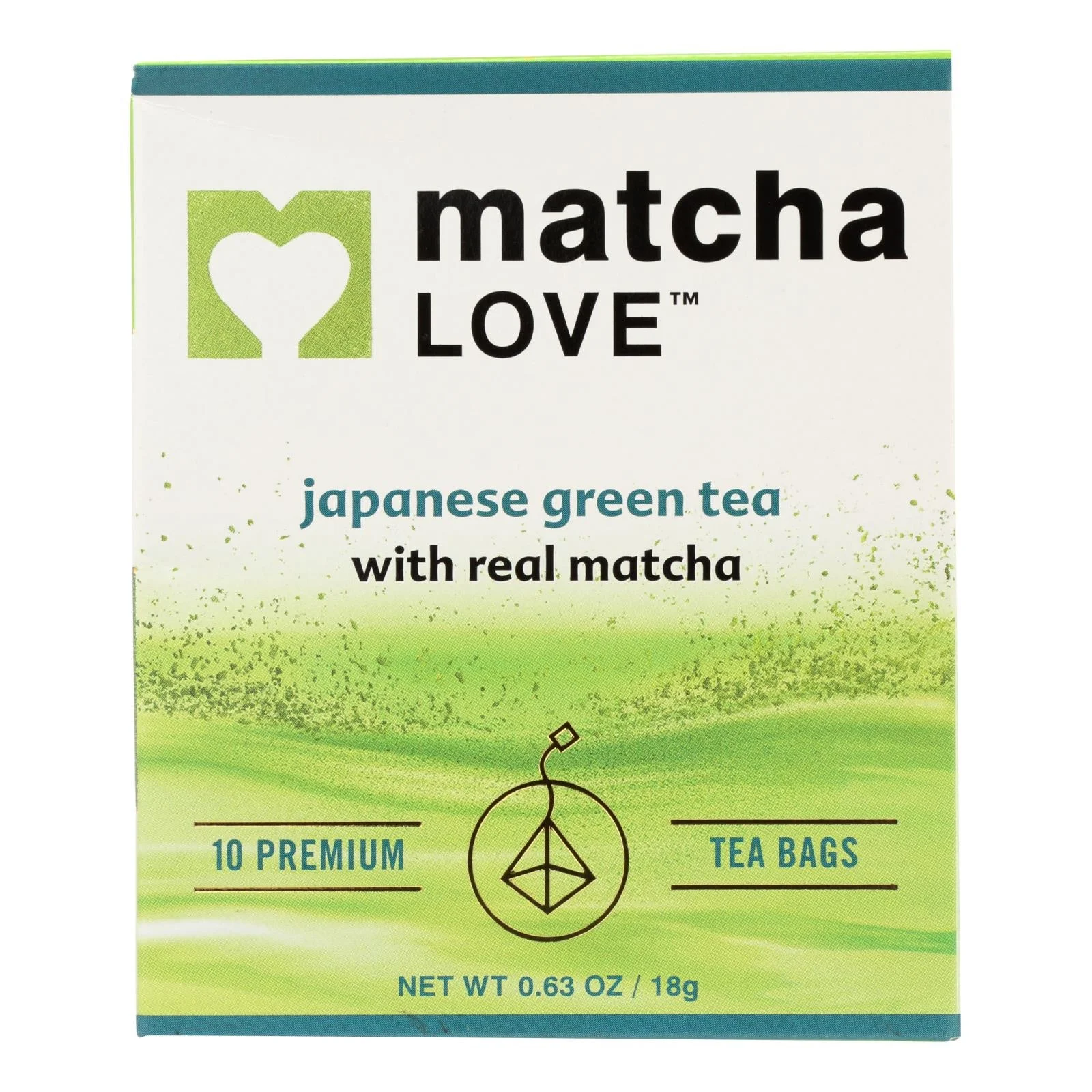 Matcha Love In Matcha Green Tea Traditional Flavor - Case of 6 - 10 BAGS