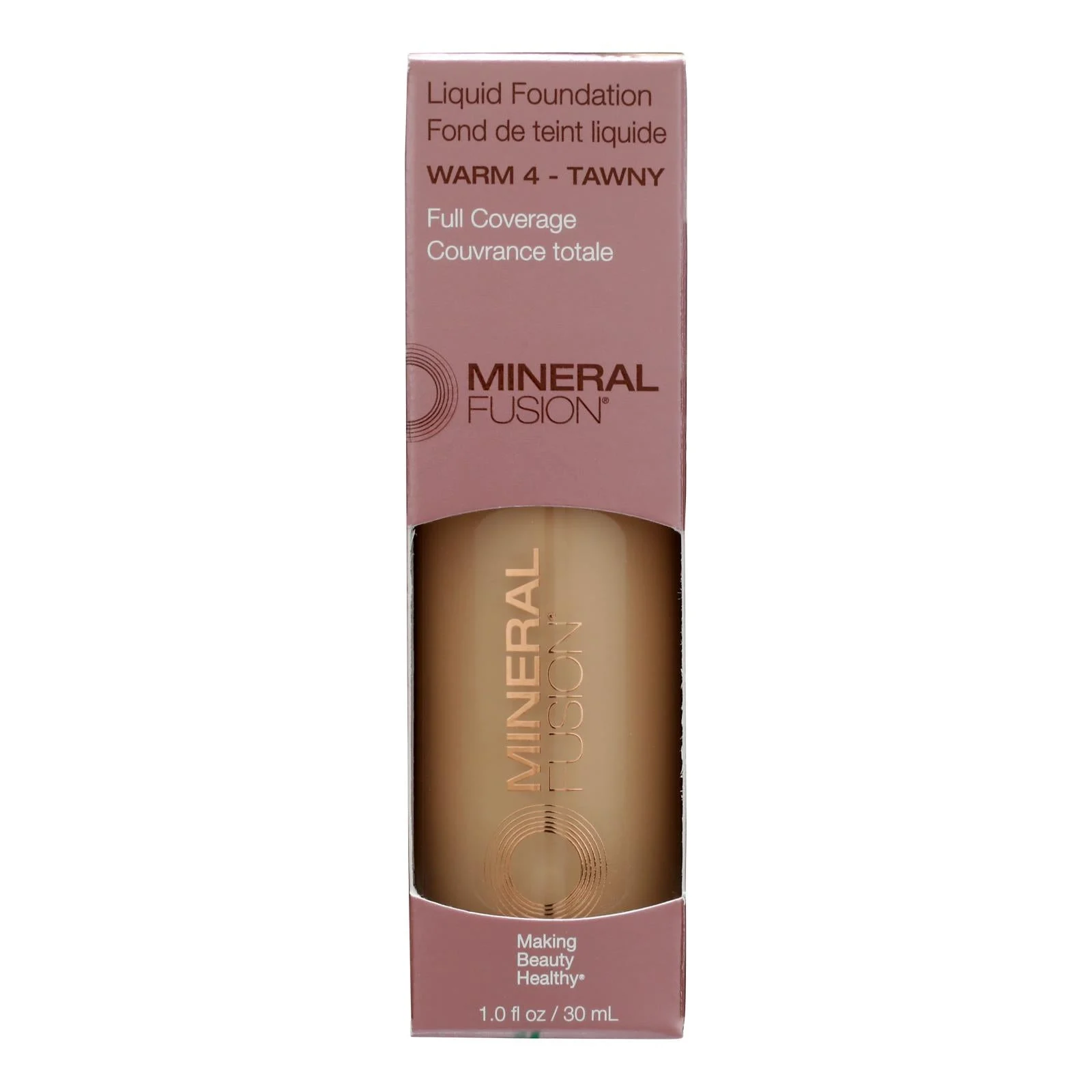 Mineral Fusion - Mkup Liquid Foundation Warm4 - 1 Each-1 Fluid Ounce