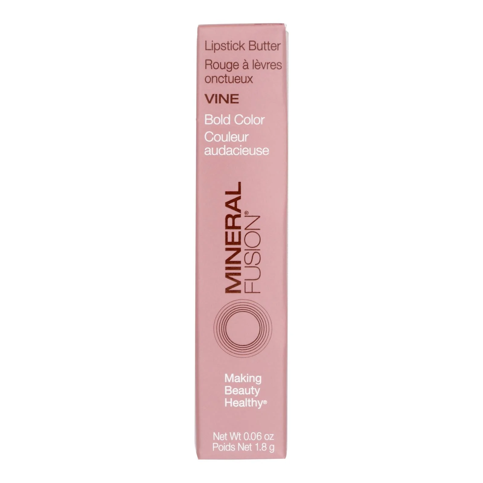 Mineral Fusion - Mkup Lipstick Butter Vine - 1 Each-.06 Ounce