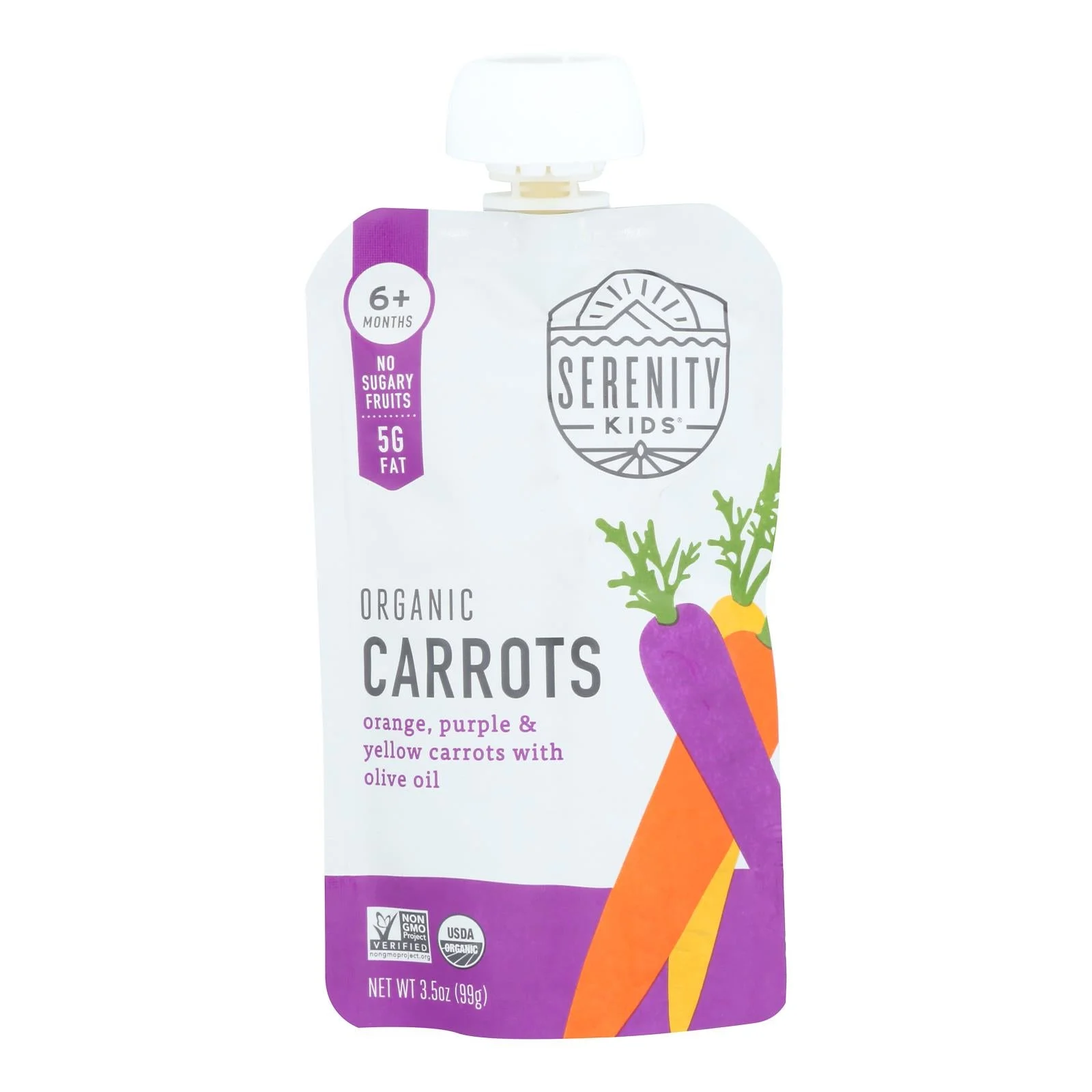 Serenity Kids - Pouch Carrot Medley - Case of 6-3.5 Ounce