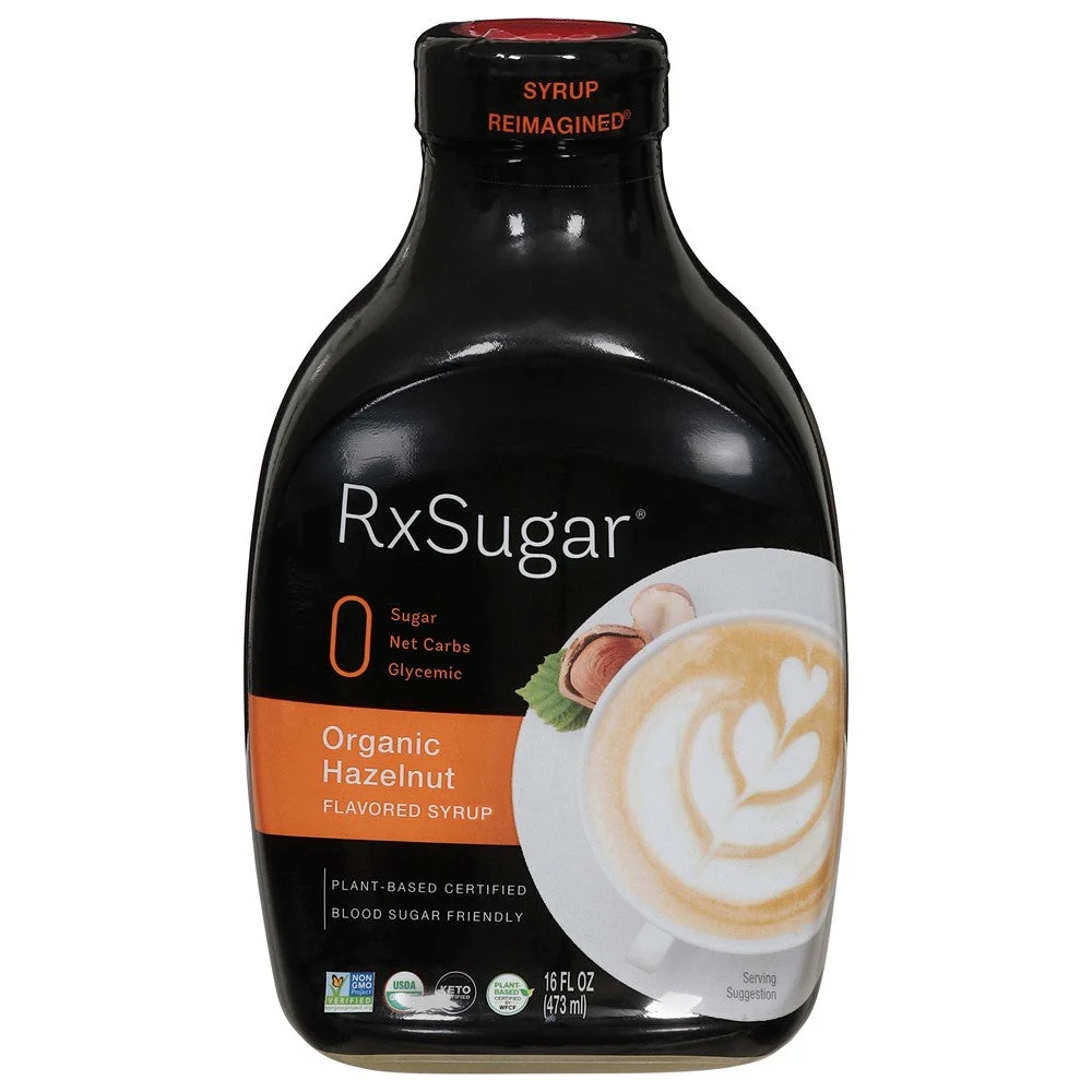 Rxsugar - Syrup Organic Hazelnut - Case of 6-16 FZ