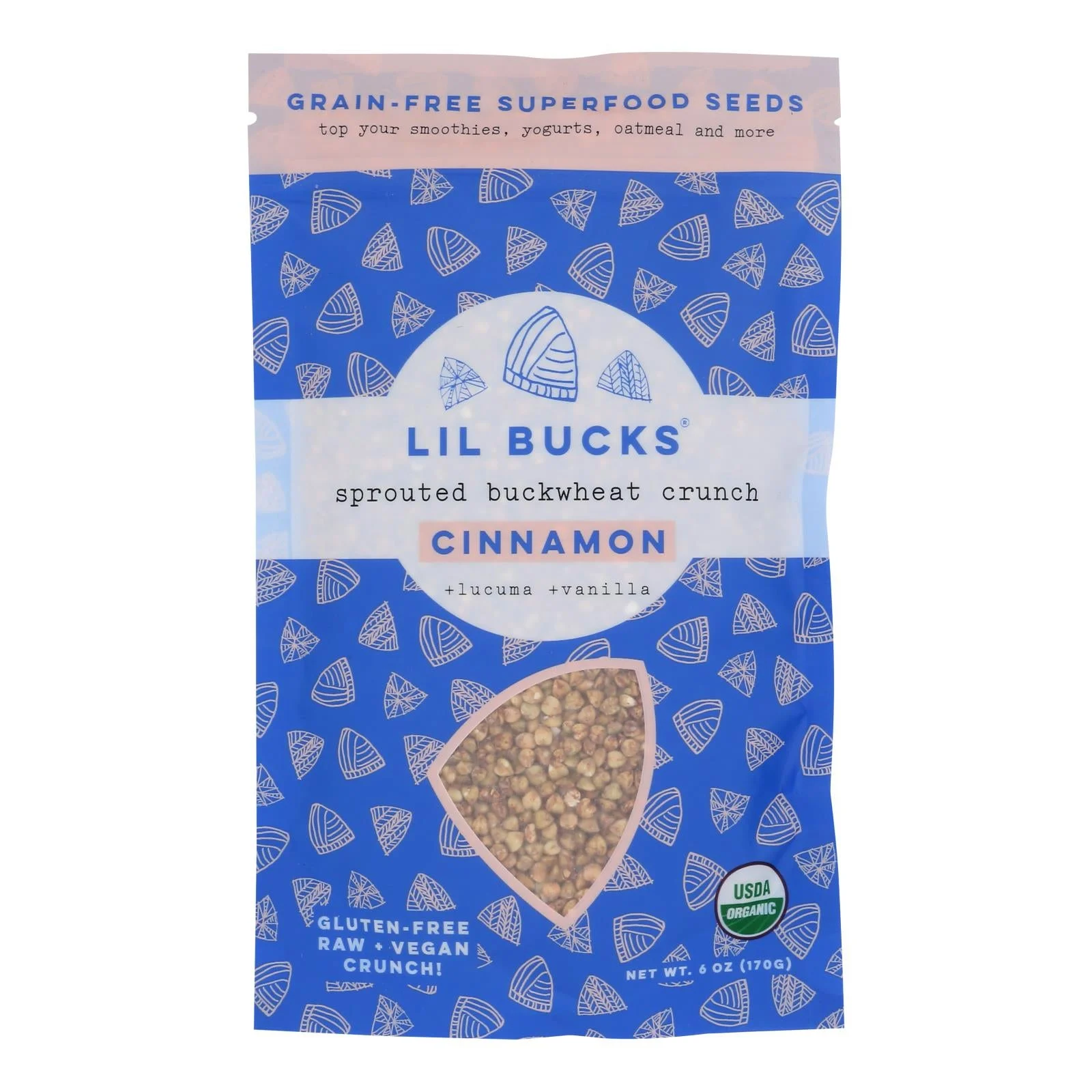 Lil Bucks - Buckwheat Sprtd Cinnamon - Case of 6-6 Ounce