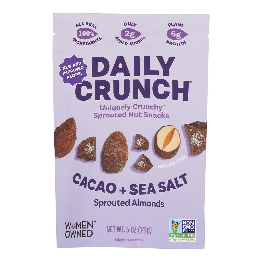 Daily Crunch - Spr Alm Cacao Sea Salt - Case of 6-4 OZ