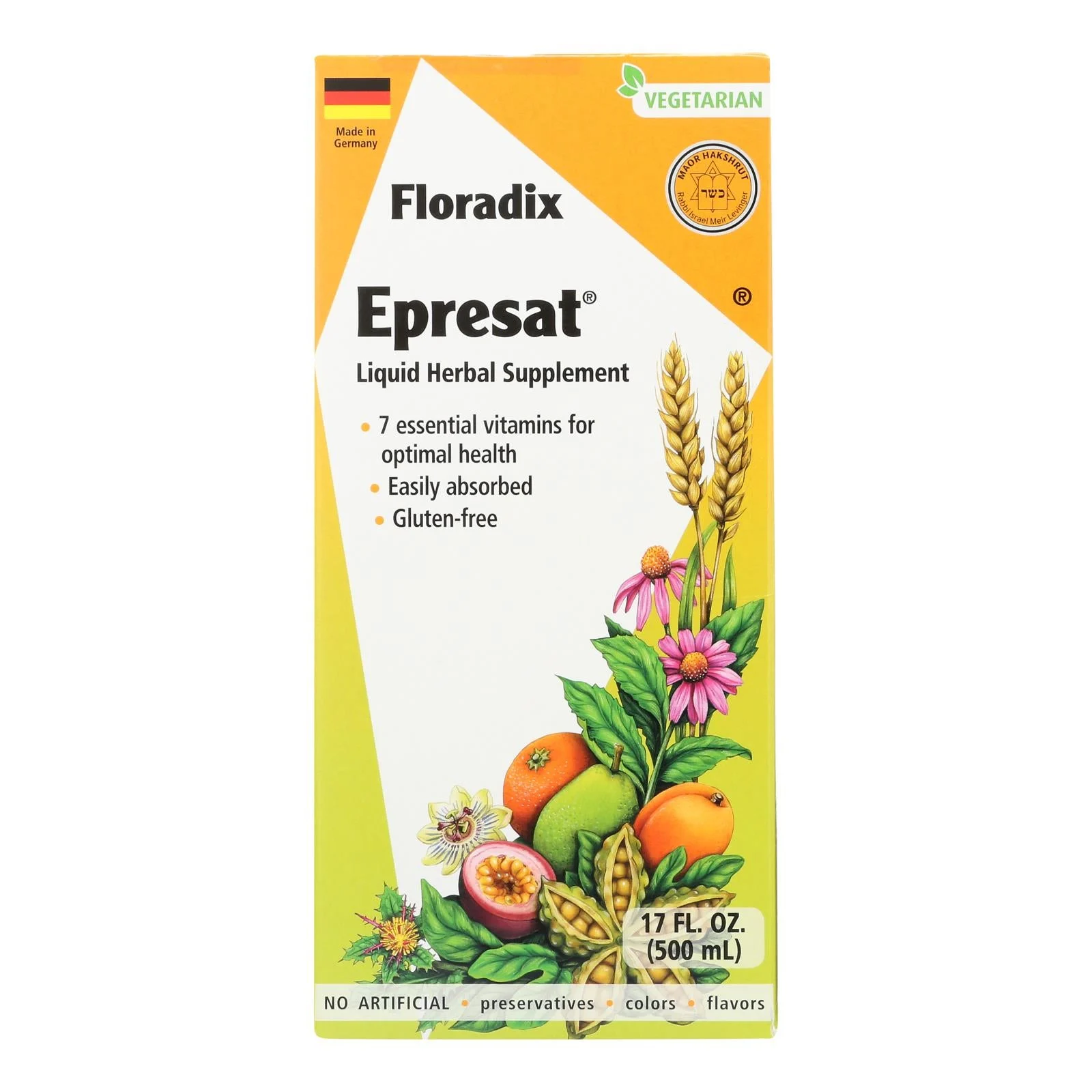 Floradix - Epresat Adlt Multivitamin - 1 Each 1-17 Fluid Ounce