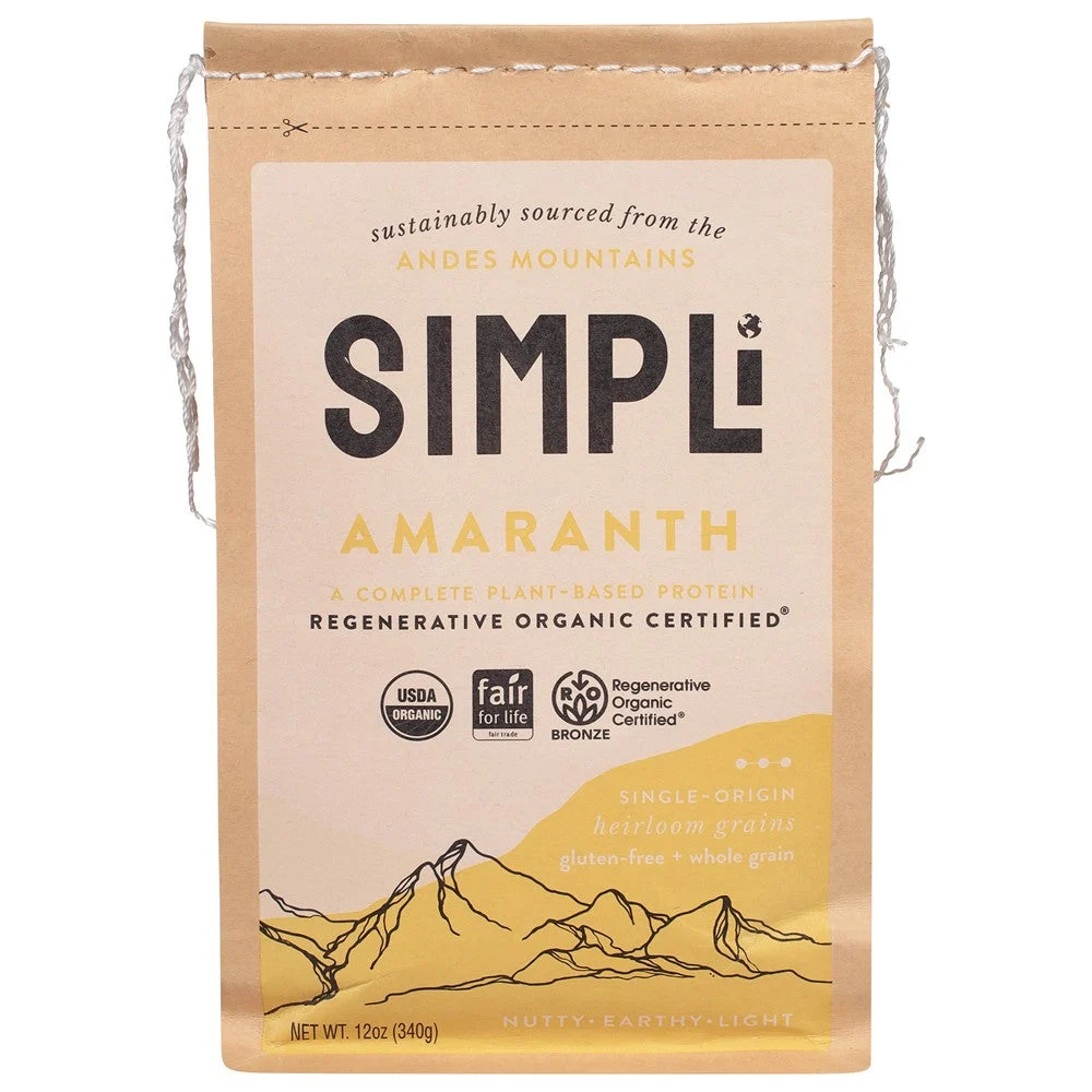 Simpli - Regenerative Organic Amaranth - Case of 8-12 OZ