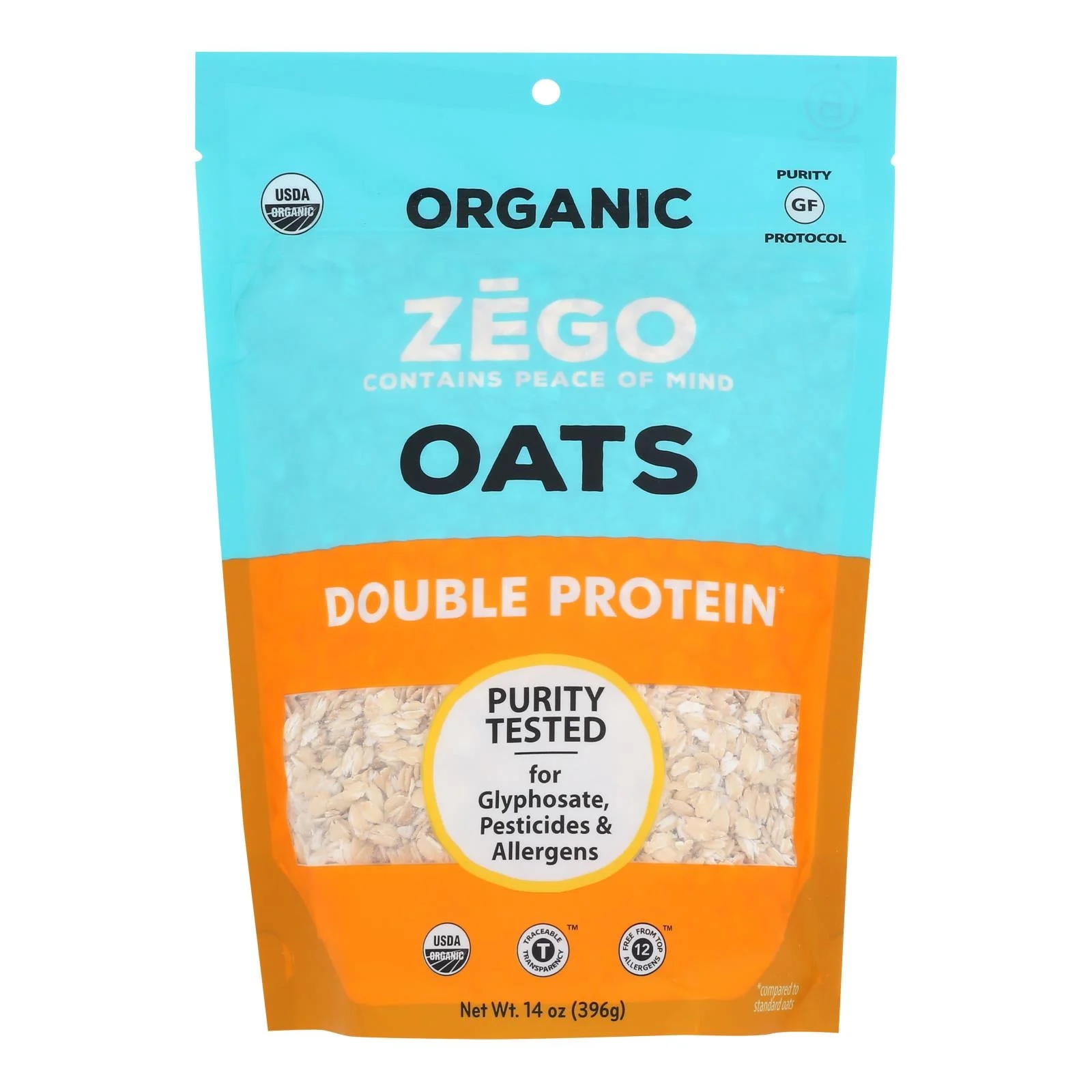 Zego - Oats Double Protein - Case of 5-14 Ounce