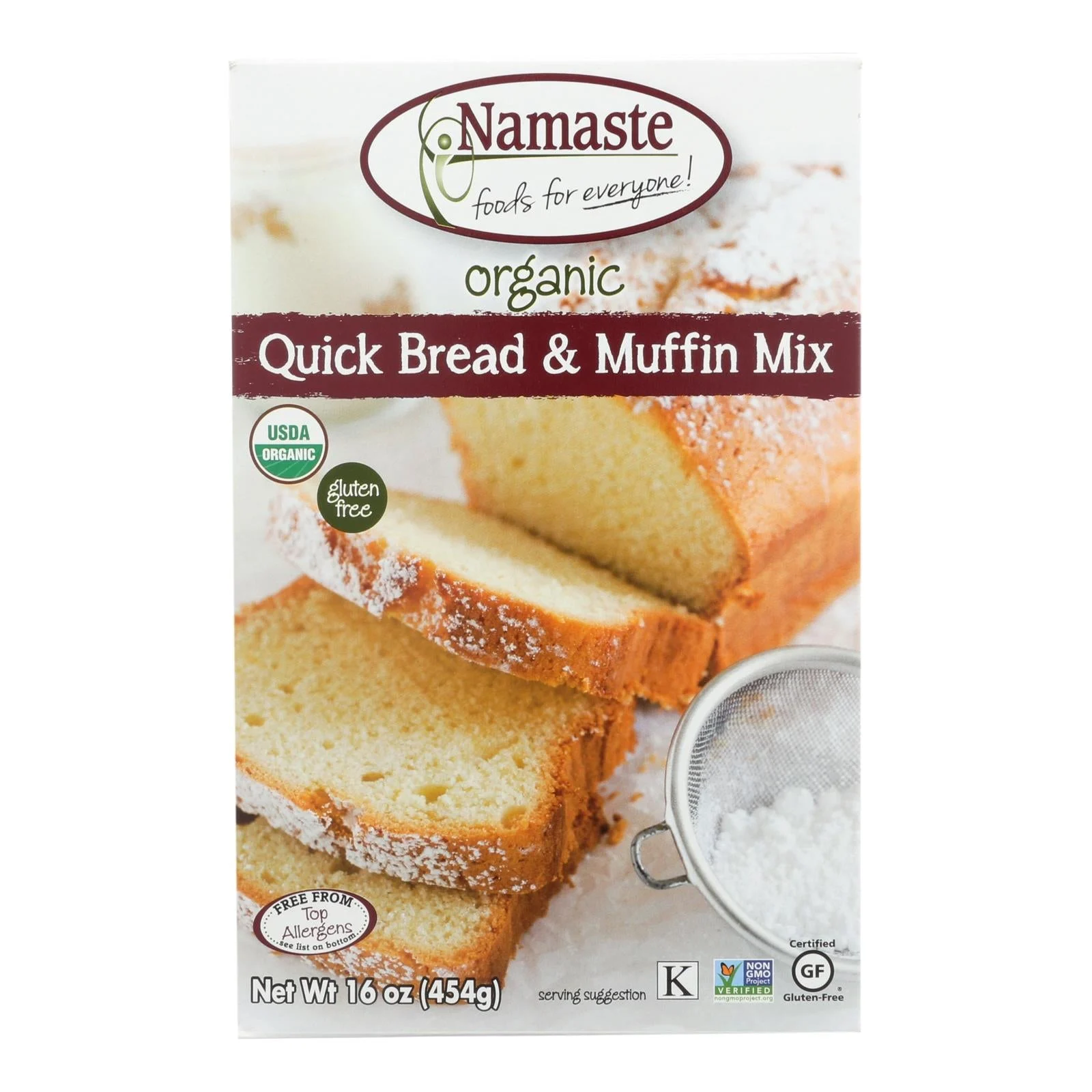 Namaste Foods Quick Bread And Muffin Mix - Case of 6 - 16 Ounce