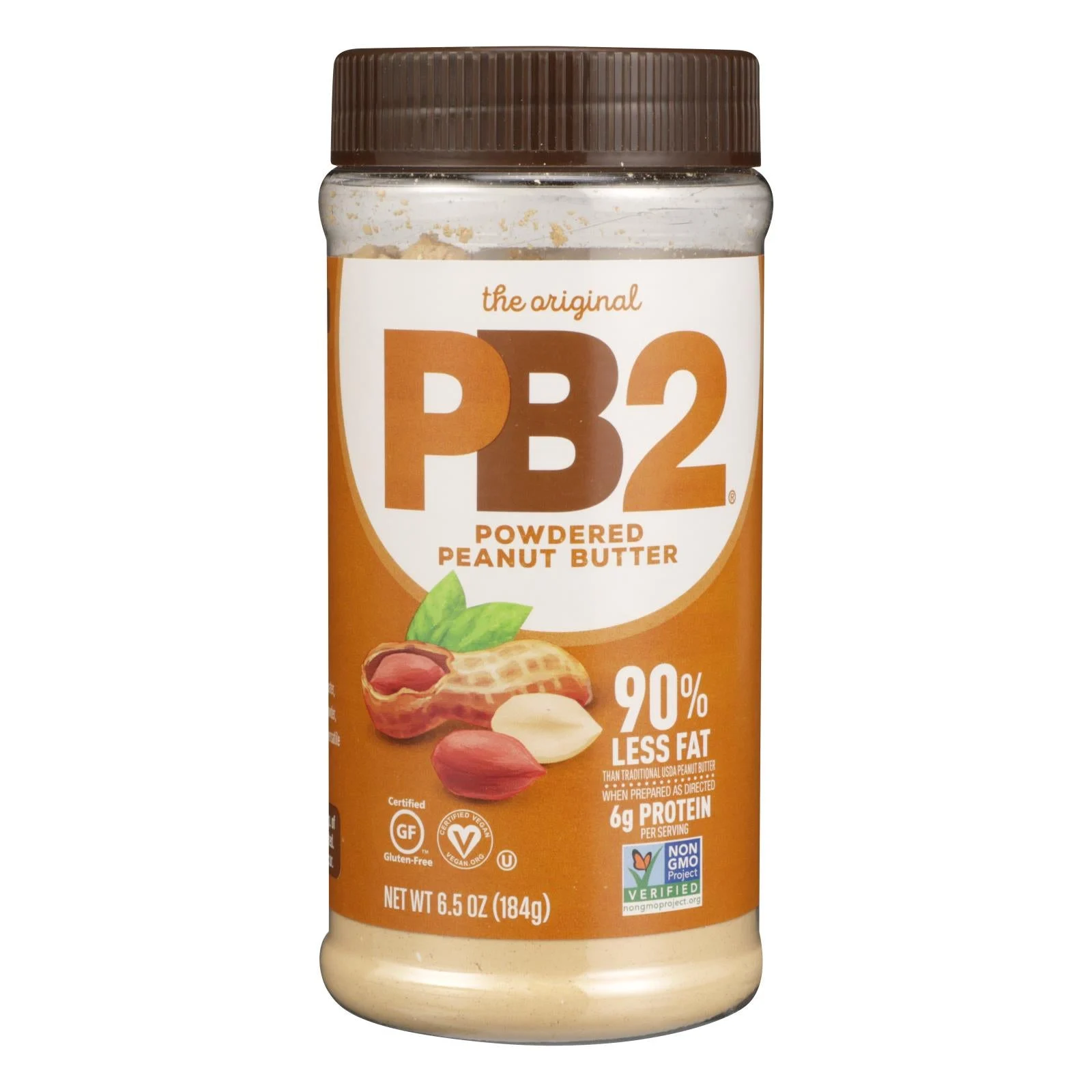 Pb2 Powdered Peanut Butter - Case of 6 - 6.5 Ounce