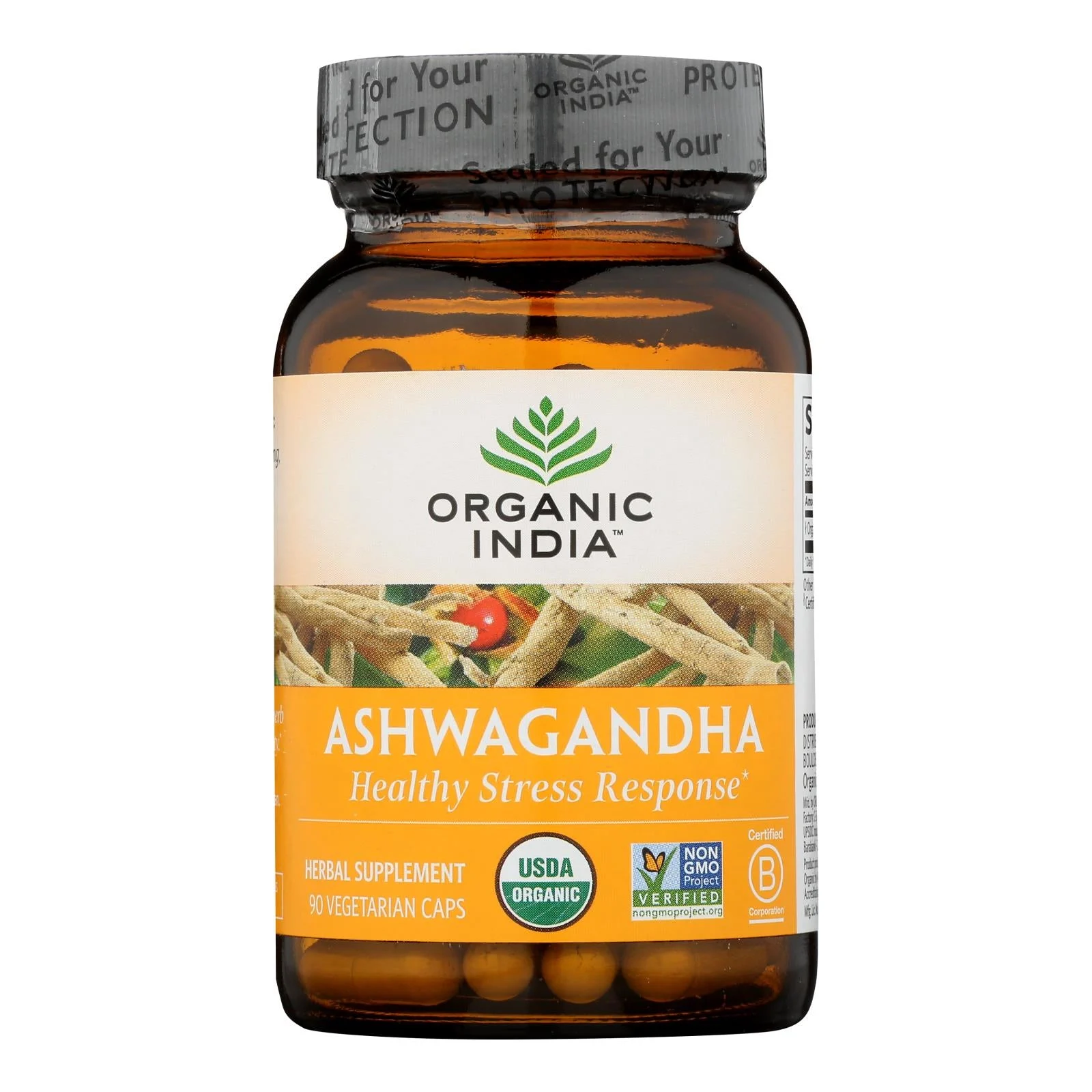Organic India Wellness Supplements, Ashwagandha - 1 Each - 90 VCAP