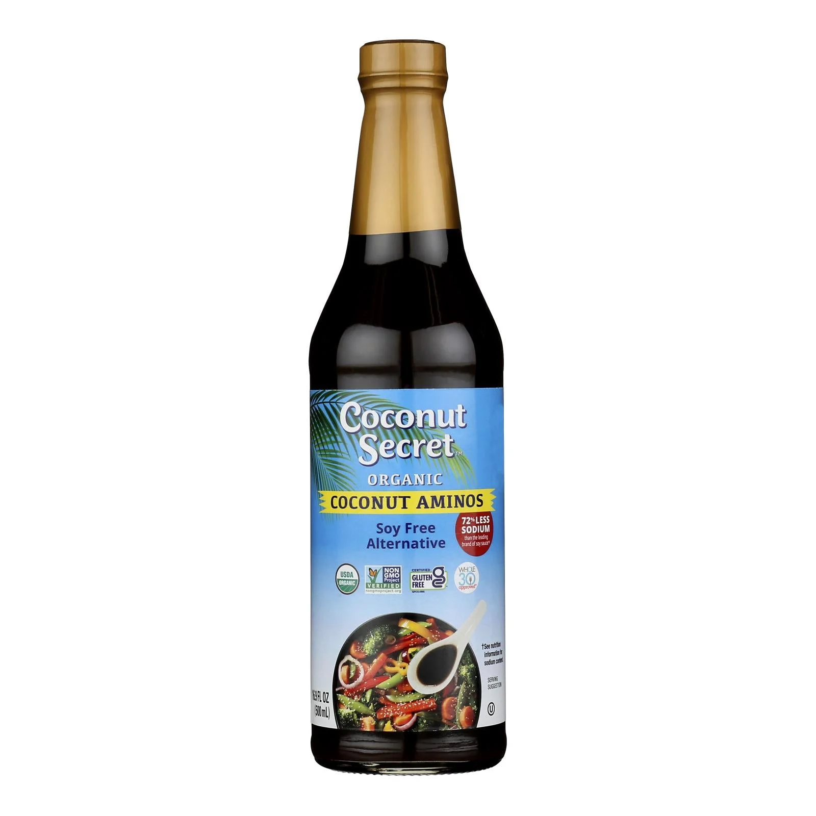 Coconut Secret - Seasoning Sauce - Coconut - Case of 6 - 16.9 Fl Ounce.