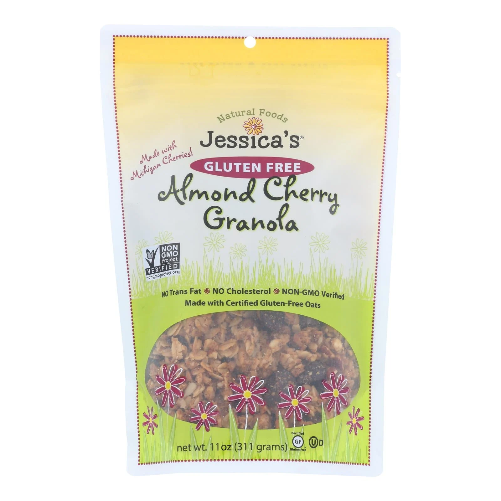 Jessica's Gluten-Free Almond Cherry Granola - Case of 12 - 11 Ounce