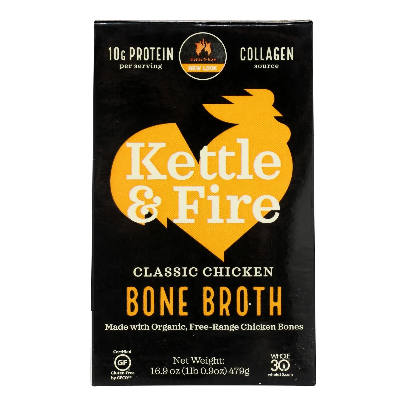 Kettle & Fire Chicken Bone Broth - Case of 6 - 16.9 Ounce