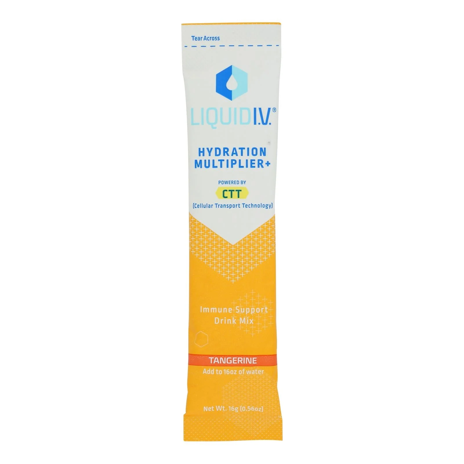 Liquid I.V. - Drink Mix Hydrating Immune Support Tangerine - Case of 8 - .56 Ounce