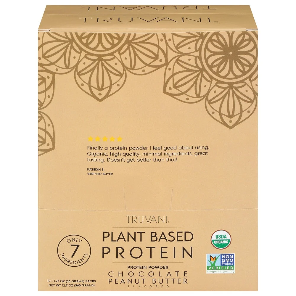 Truvani - Protein Powder Organic Pb Chocolate - EA of 1-10/1.27