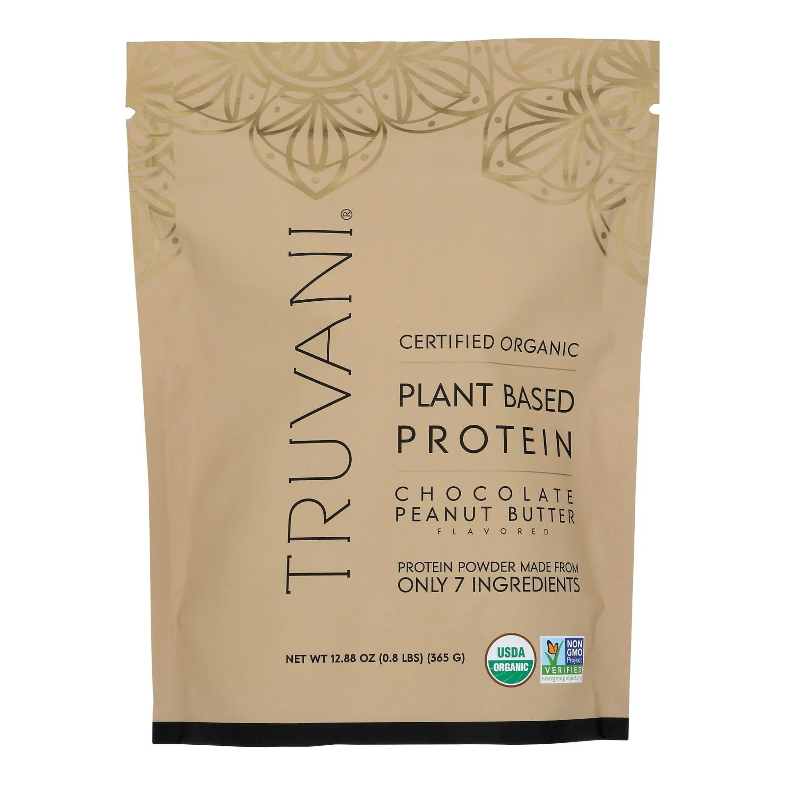 Truvani - Protein Powder Peanut Butter Chocolate - 1 Each-12.88 Ounce