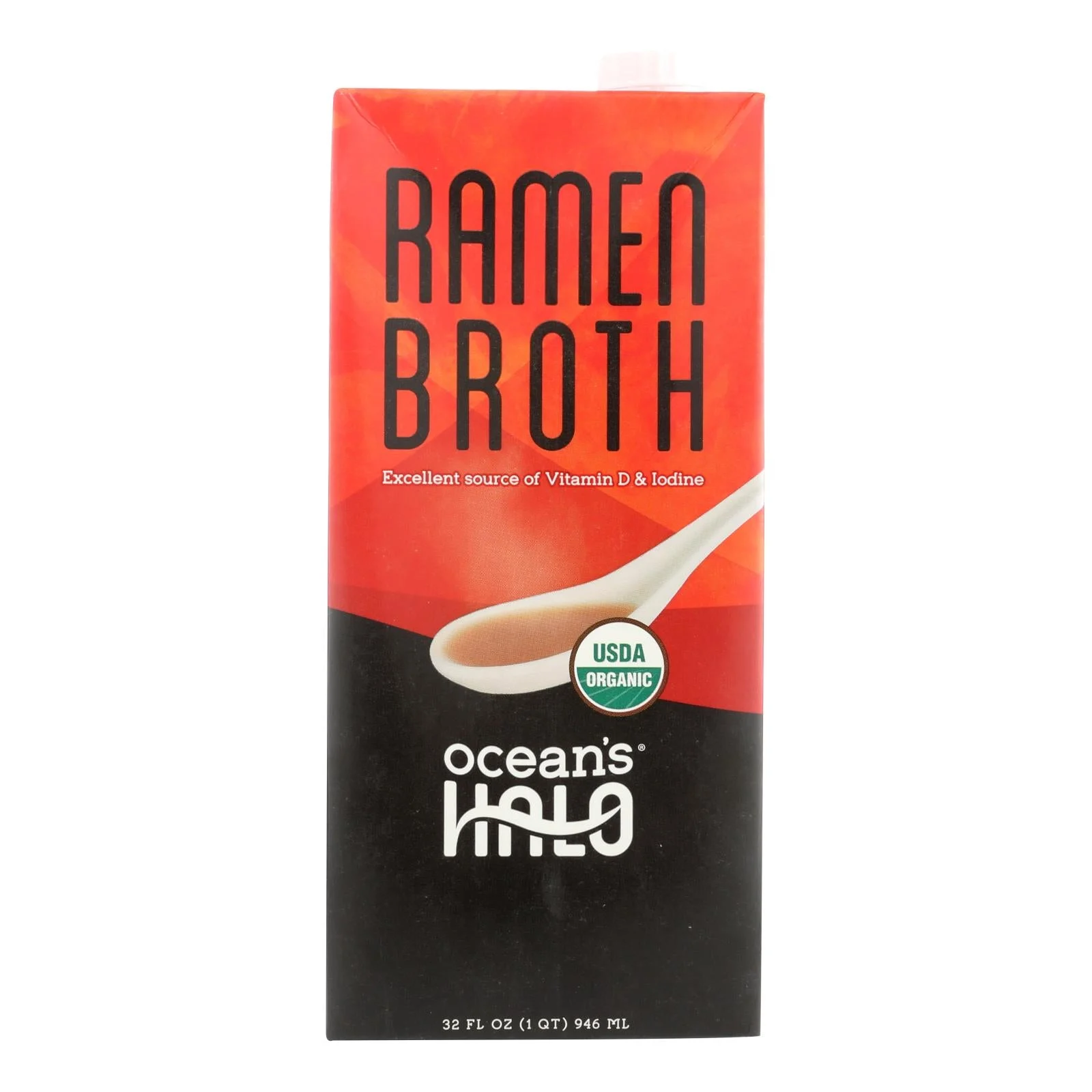 Ocean's Halo Broth Ramen - Case of 6 - 32 Fluid Ounce