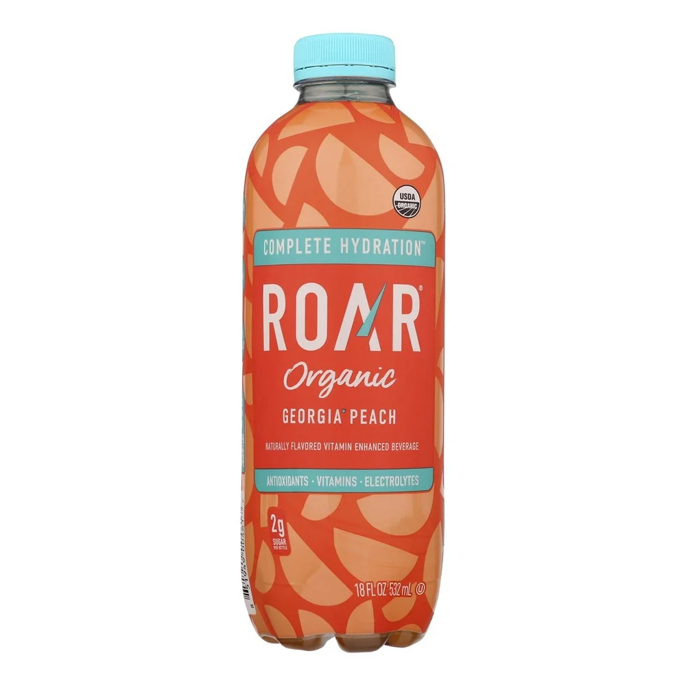 Roar Organic - Water Organic Georgia Peach - Case of 12-18 FZ