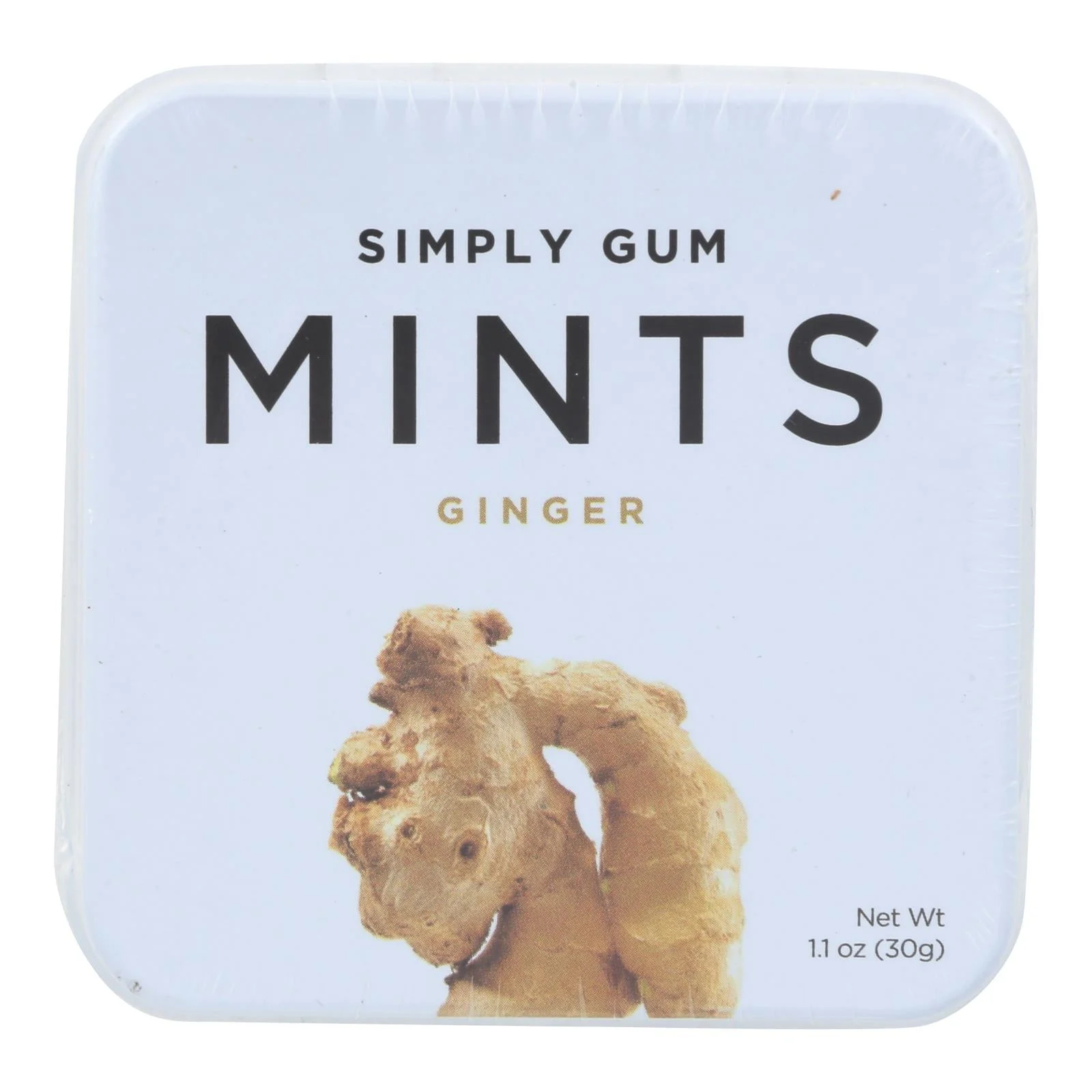 Simply Gum Ginger Mints - Case of 6 - 30 Count