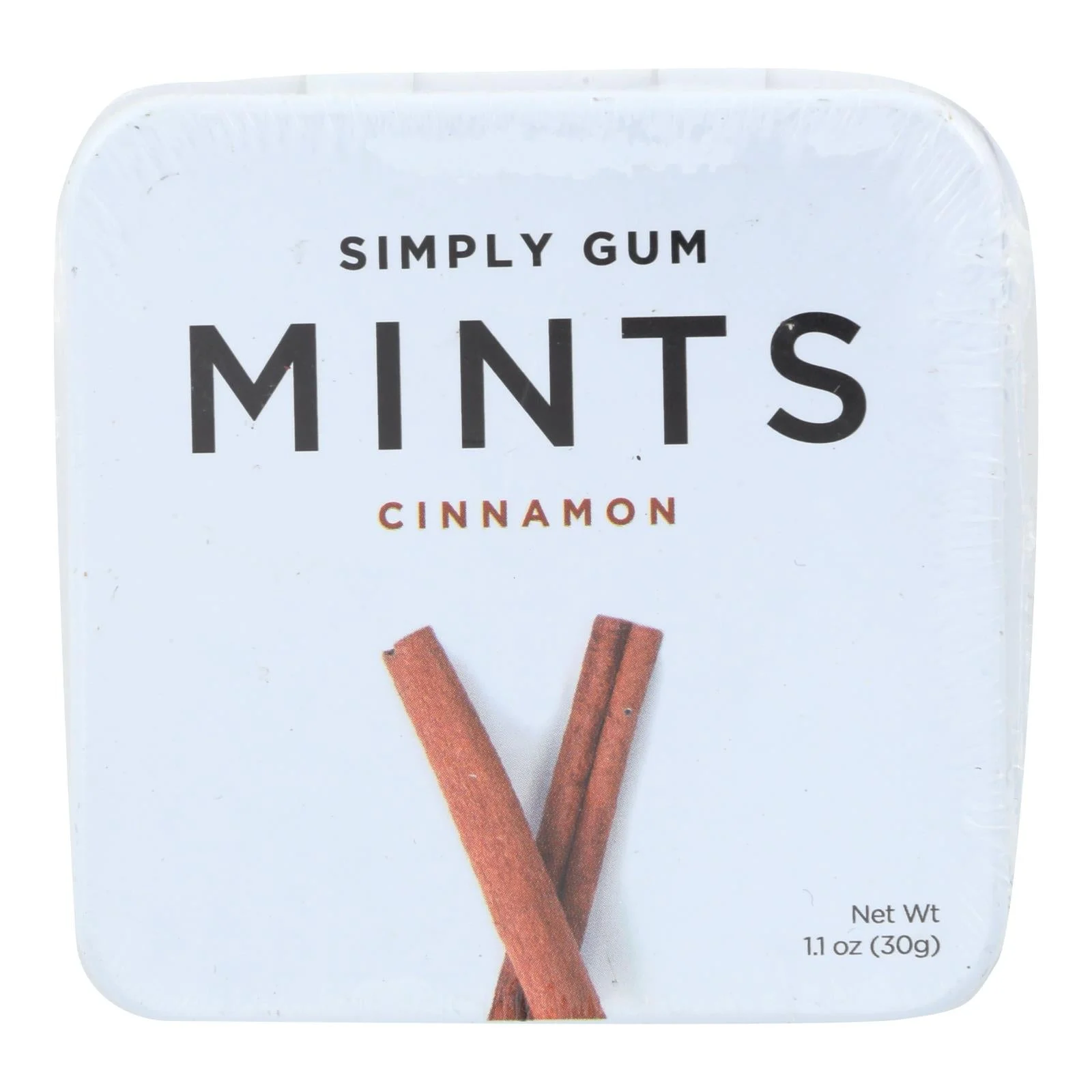 Simply Gum Cinnamon Mints - Case of 6 - 30 Count