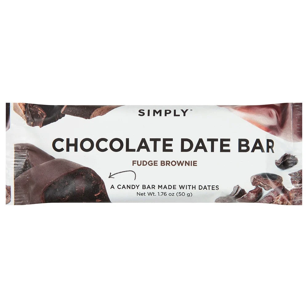 Simply Gum - Date Bar Trpl Cacao Chocolate - Case of 12-1.76 OZ