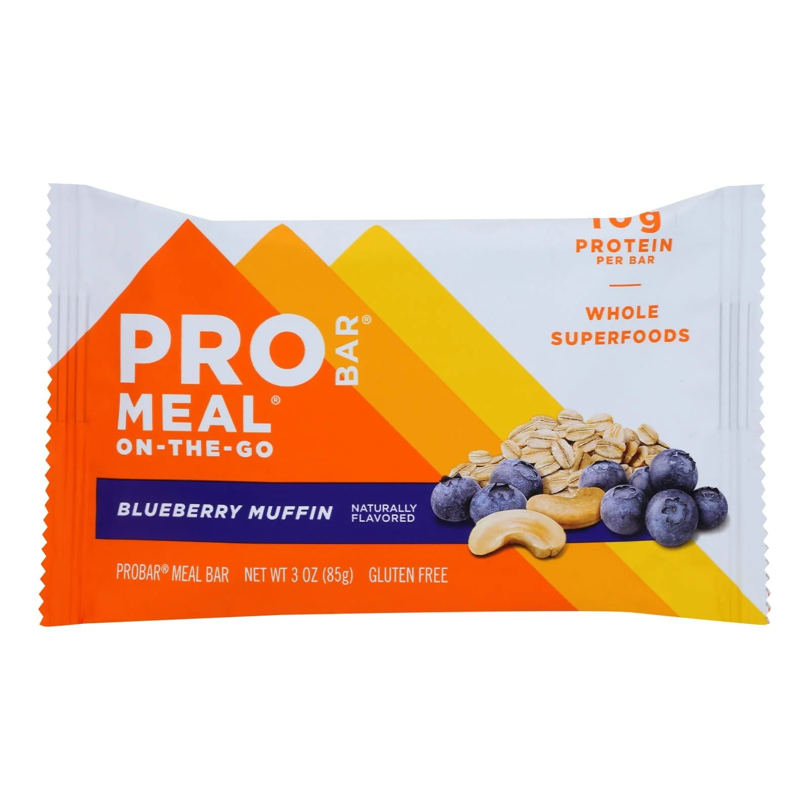 Probar - Meal Bar Blueberry Muffin - Case of 12-3 Ounce